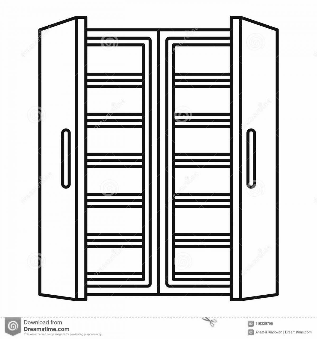 Animated refrigerator coloring page