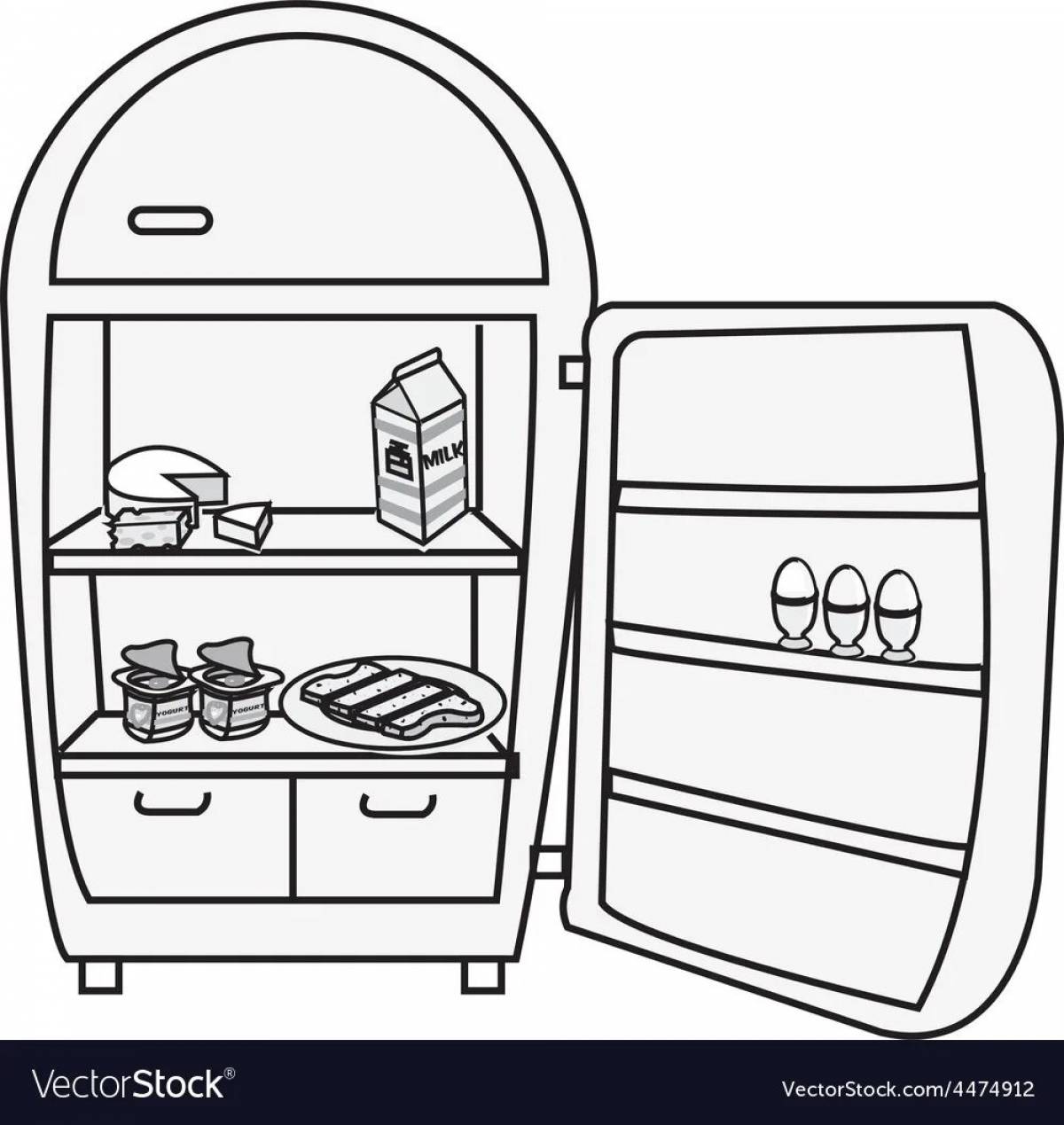 Open refrigerator #1