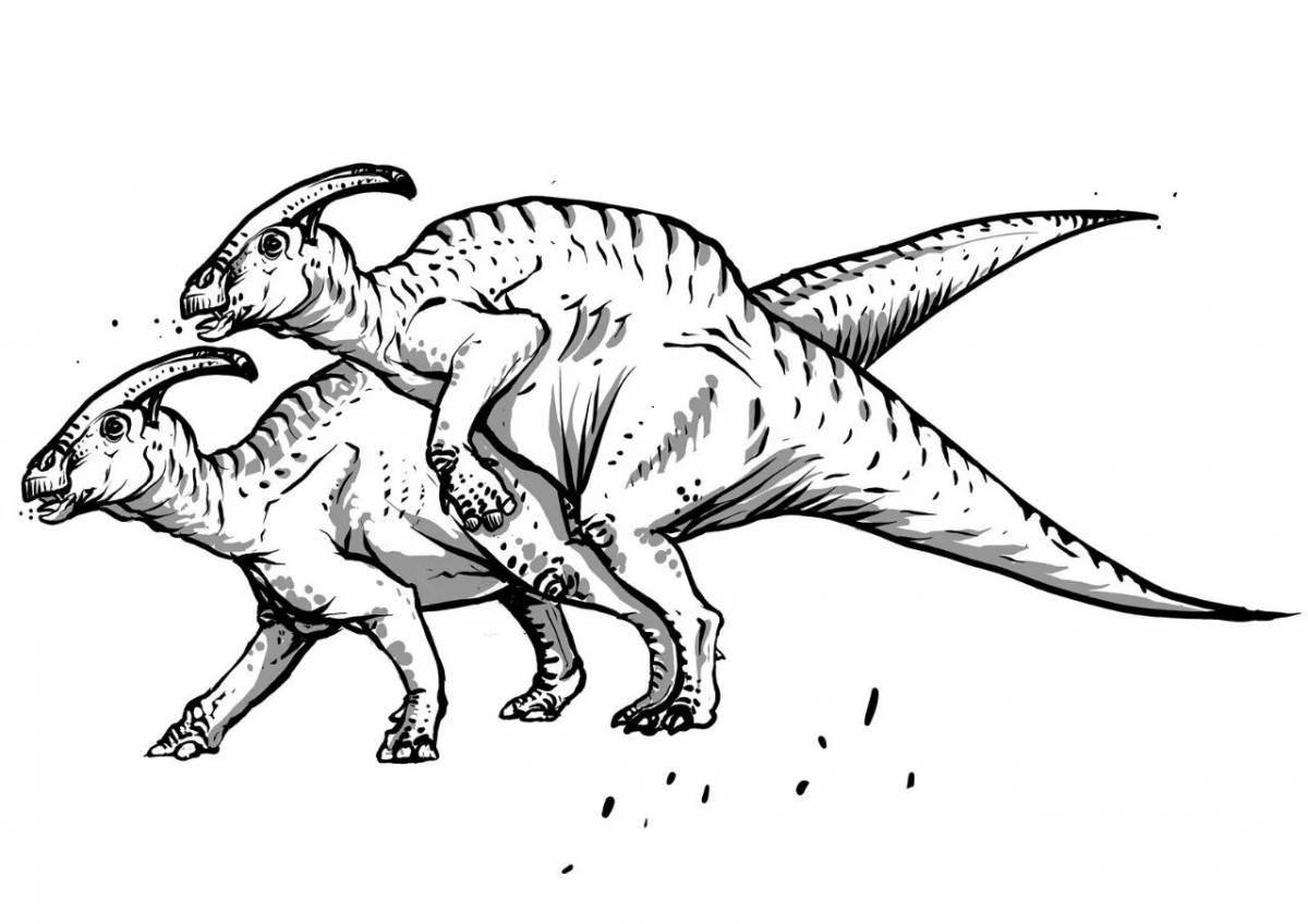 Динозавр паразауролоф #7