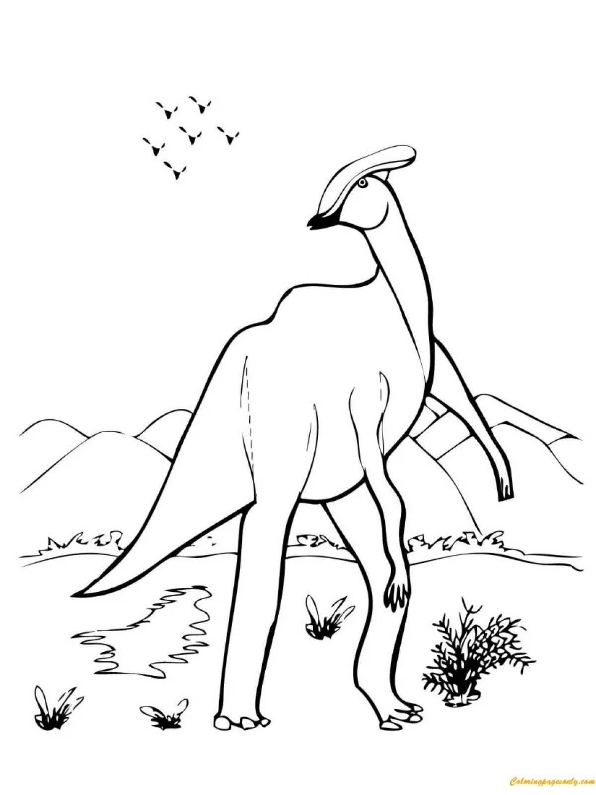 Динозавр паразауролоф #12