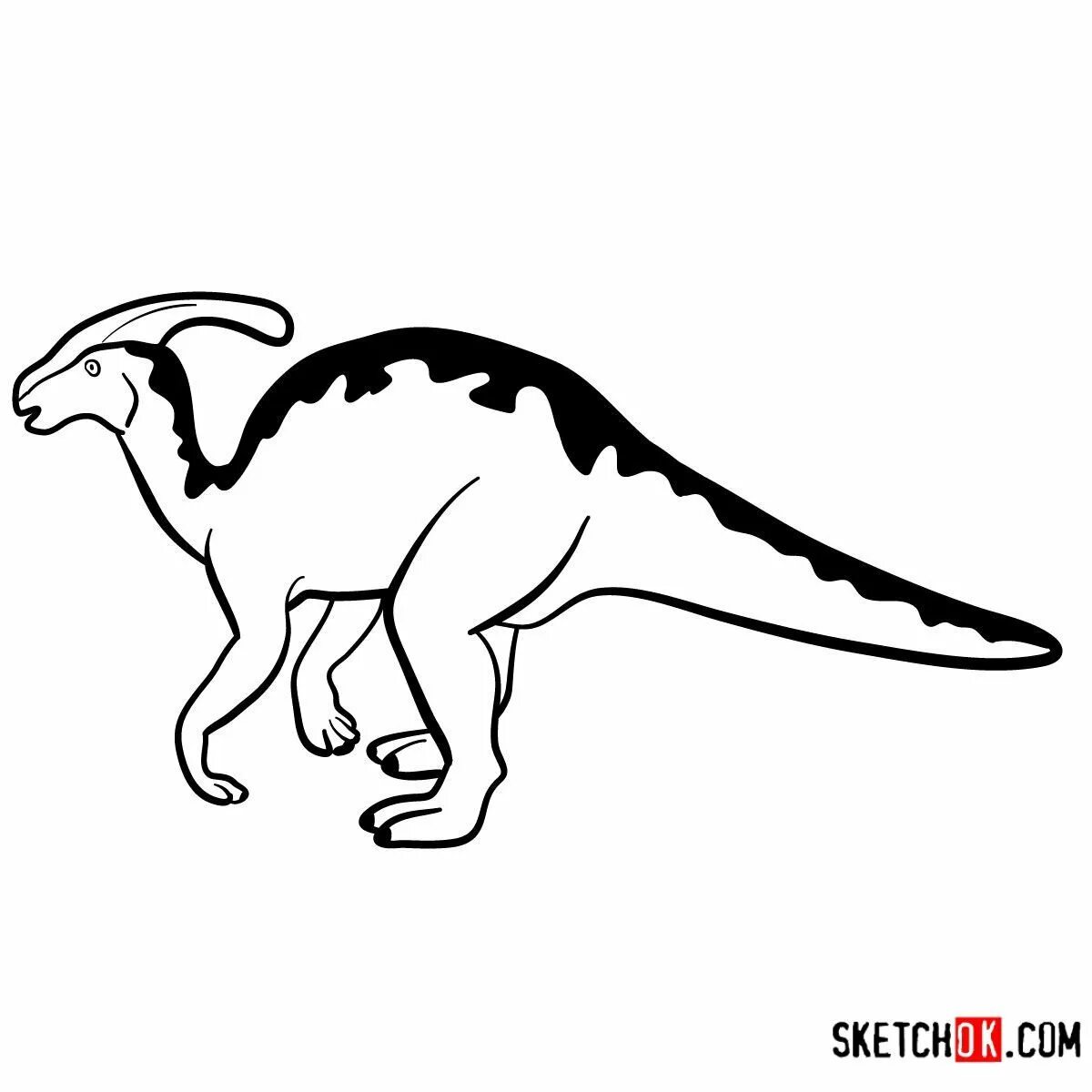 Dinosaur Parasaurolophus #18