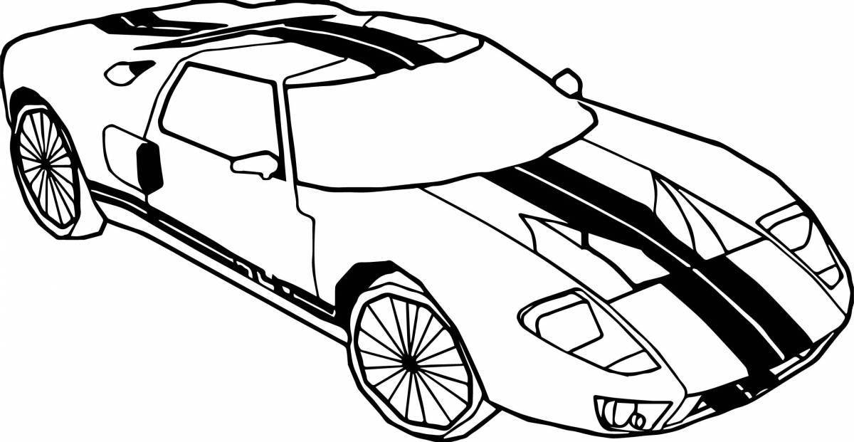 Bright marusya car coloring