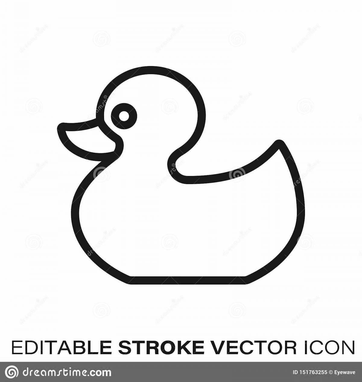 Coloring live rubber duck