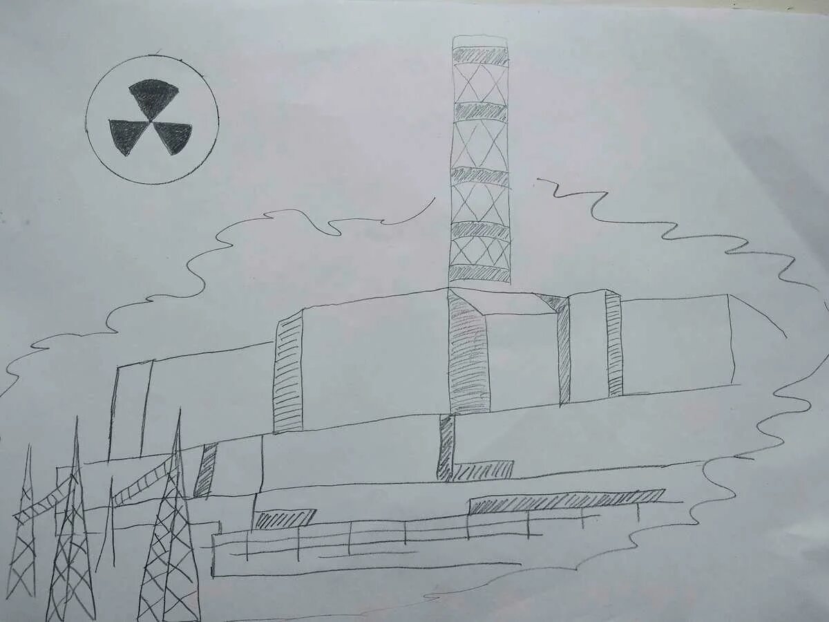 Chernobyl coloring page