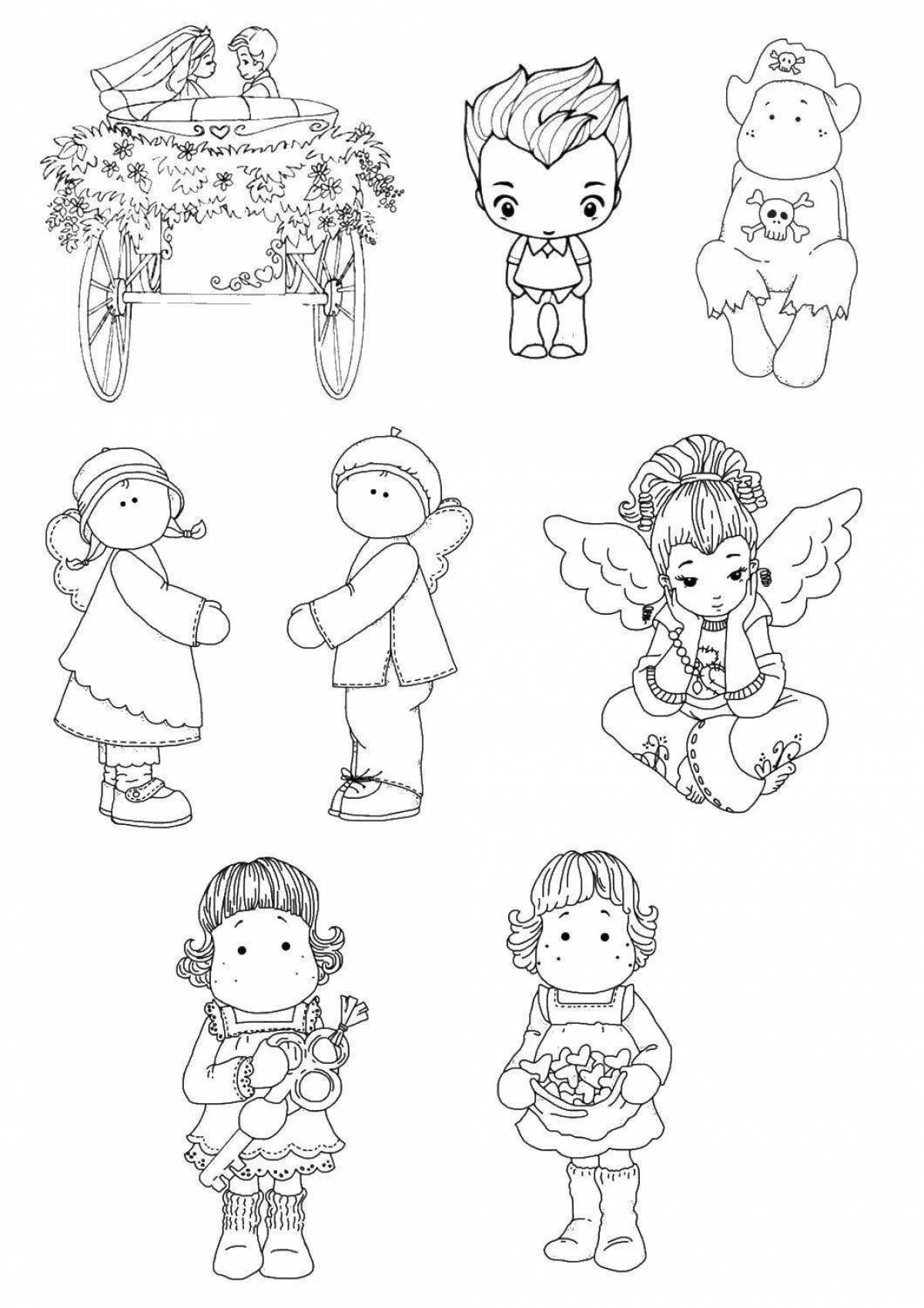 Bright coloring very small