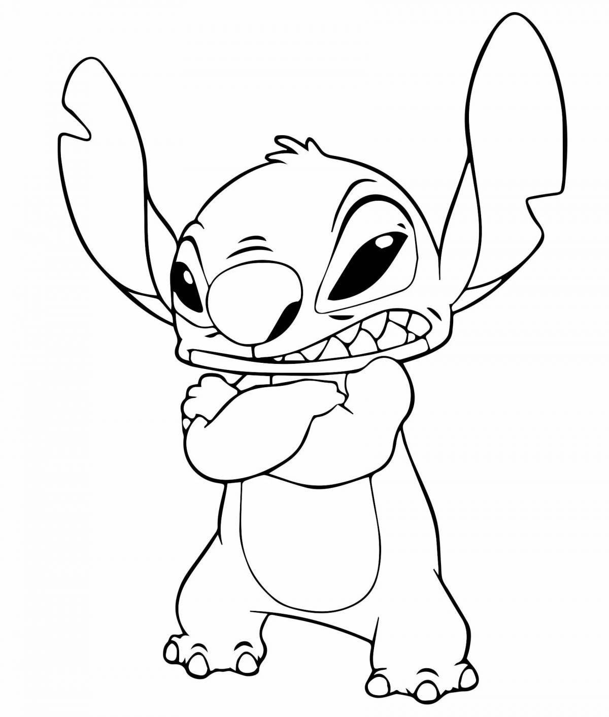 Cute stitch coloring