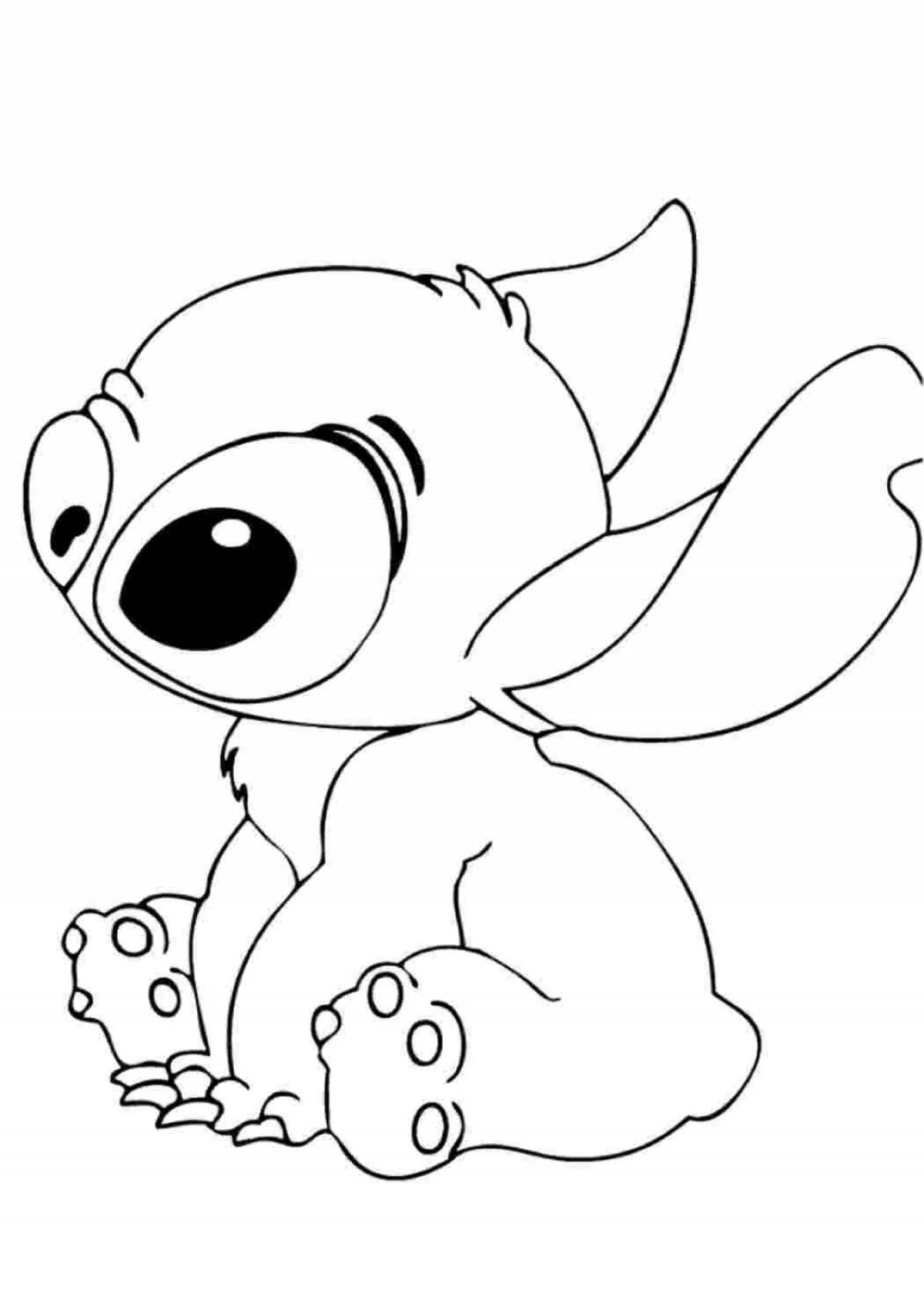 Cute stitch live coloring