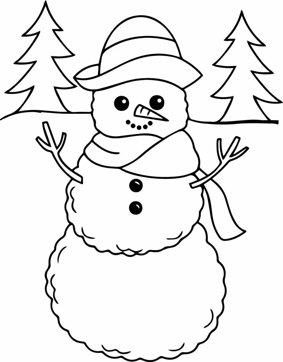 Fun coloring winter simple