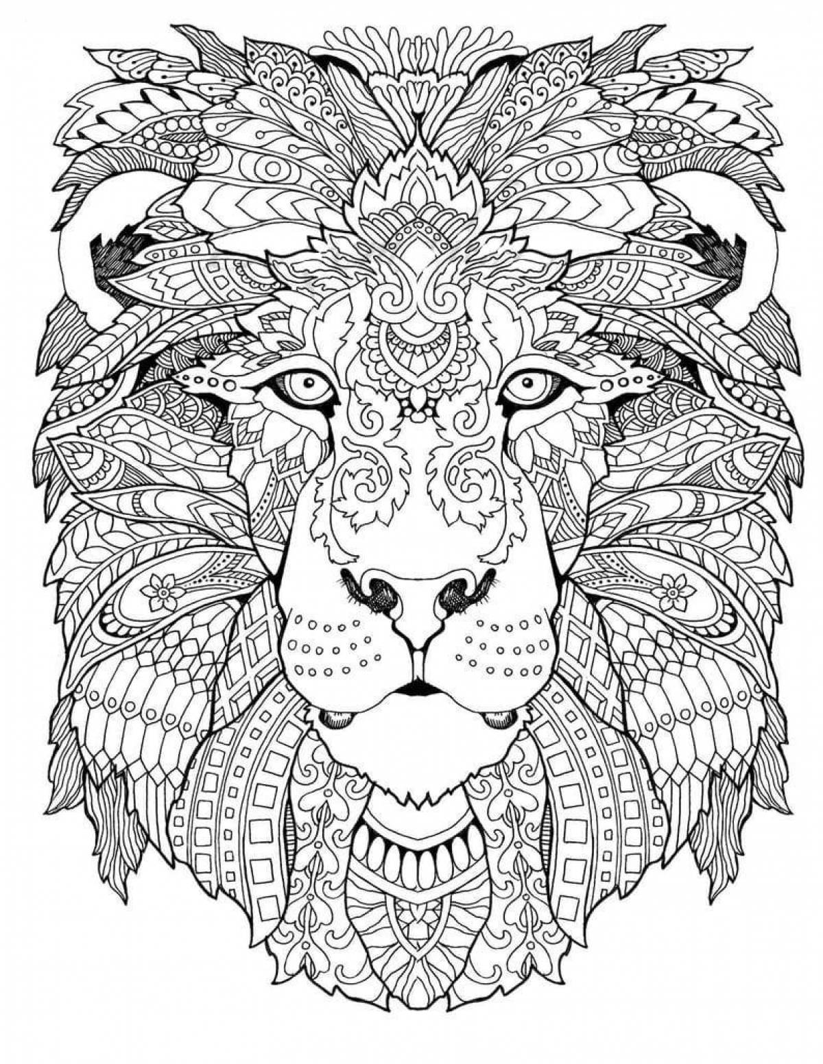 Elegant animal coloring pages