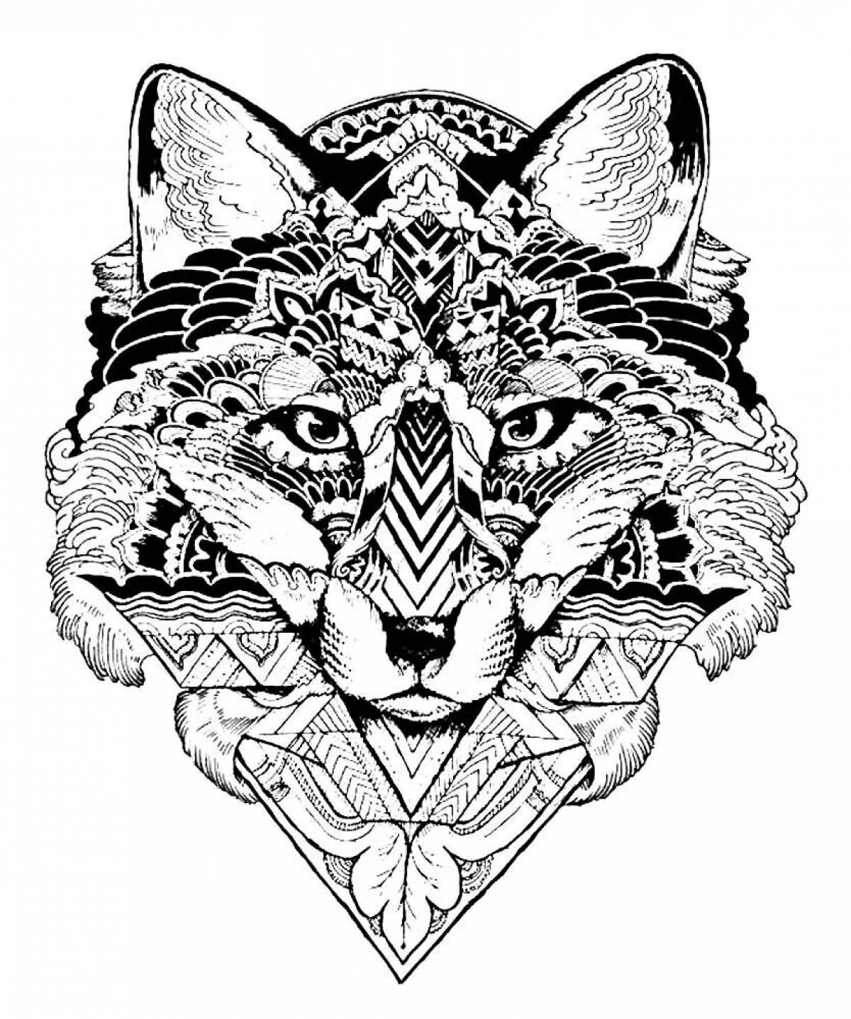 Exquisite animal coloring pages