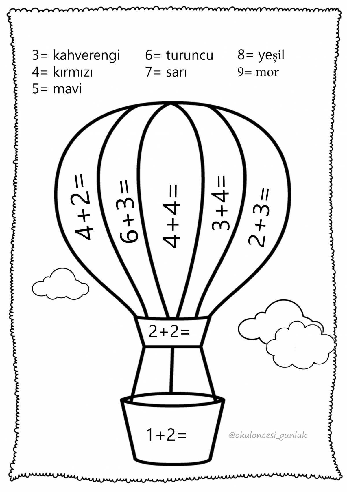 Bright mathematical simple coloring