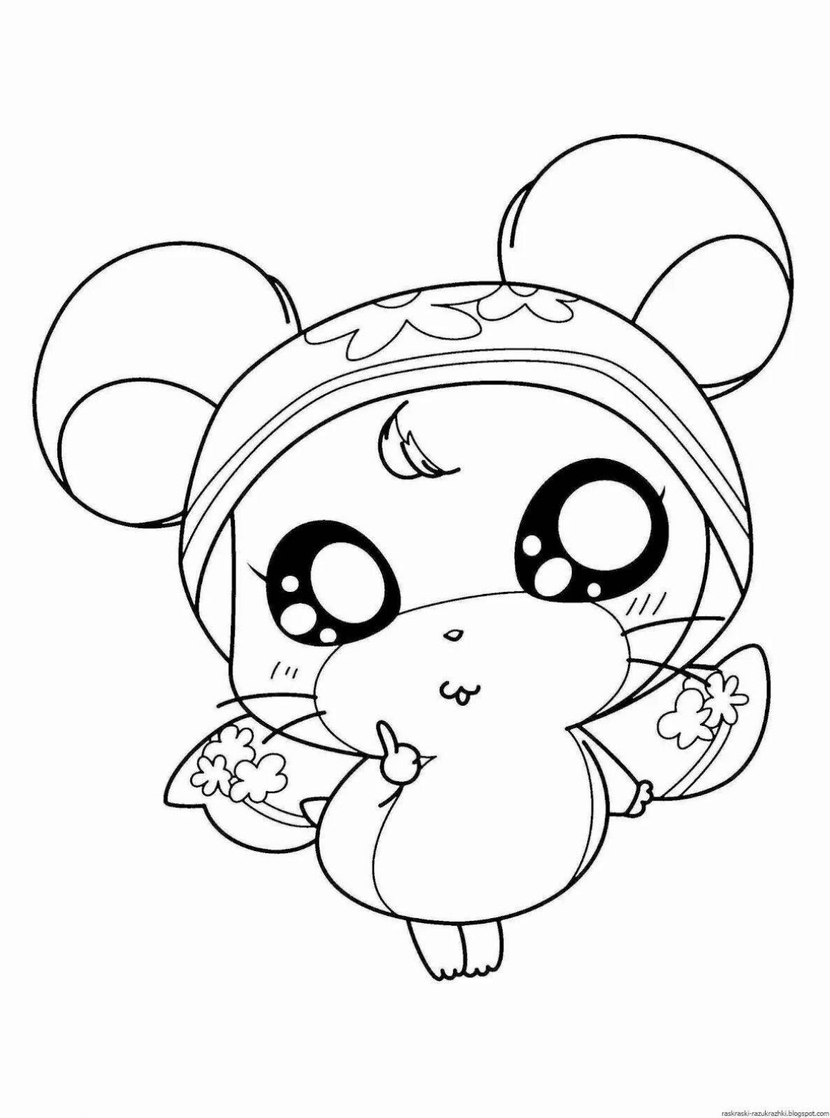 Cute cute animal coloring pages