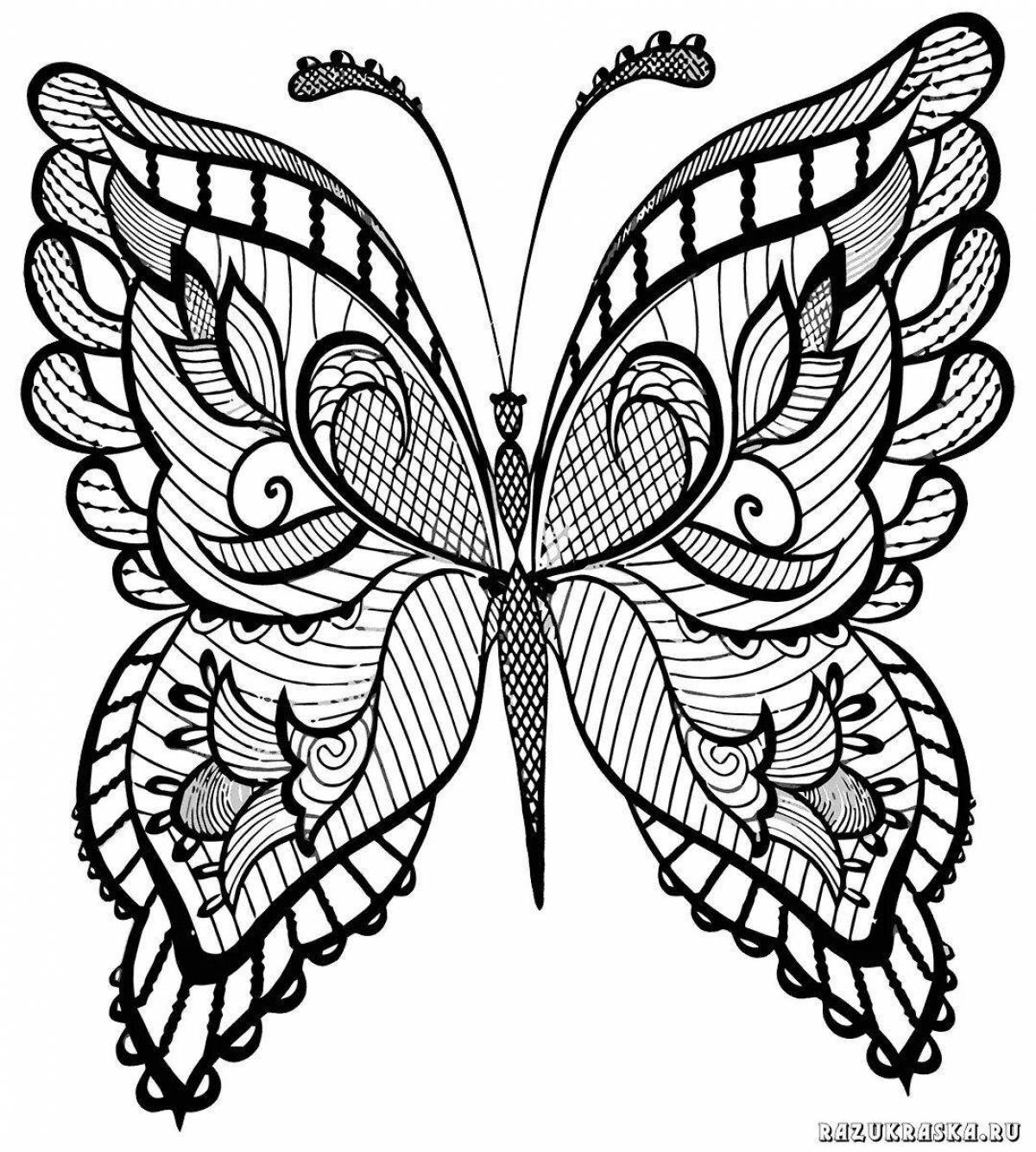Маджестик раскраска комплекс бабочек