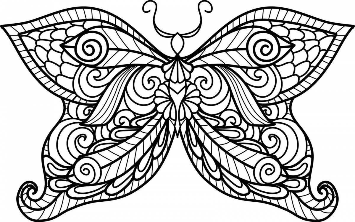 Буйный комплекс раскраски бабочек