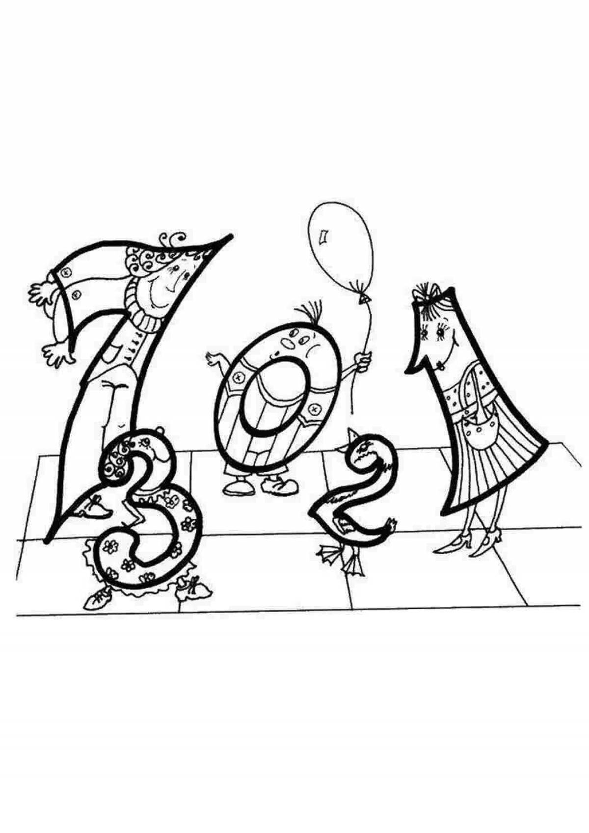 Innovative living figures coloring book