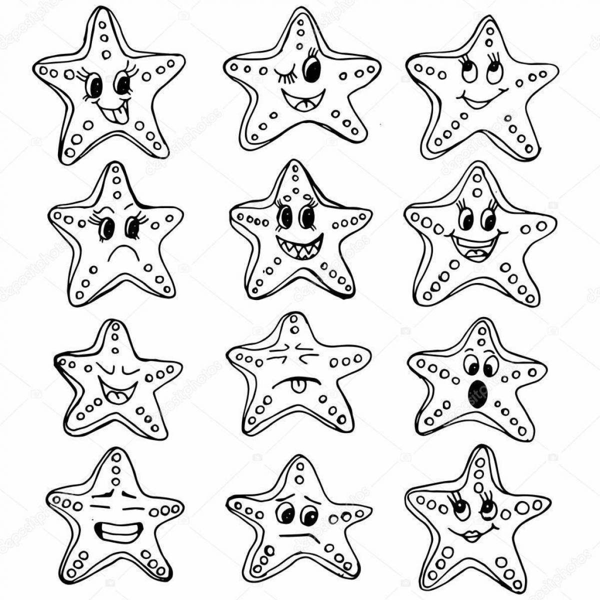 Coloring bright little stars