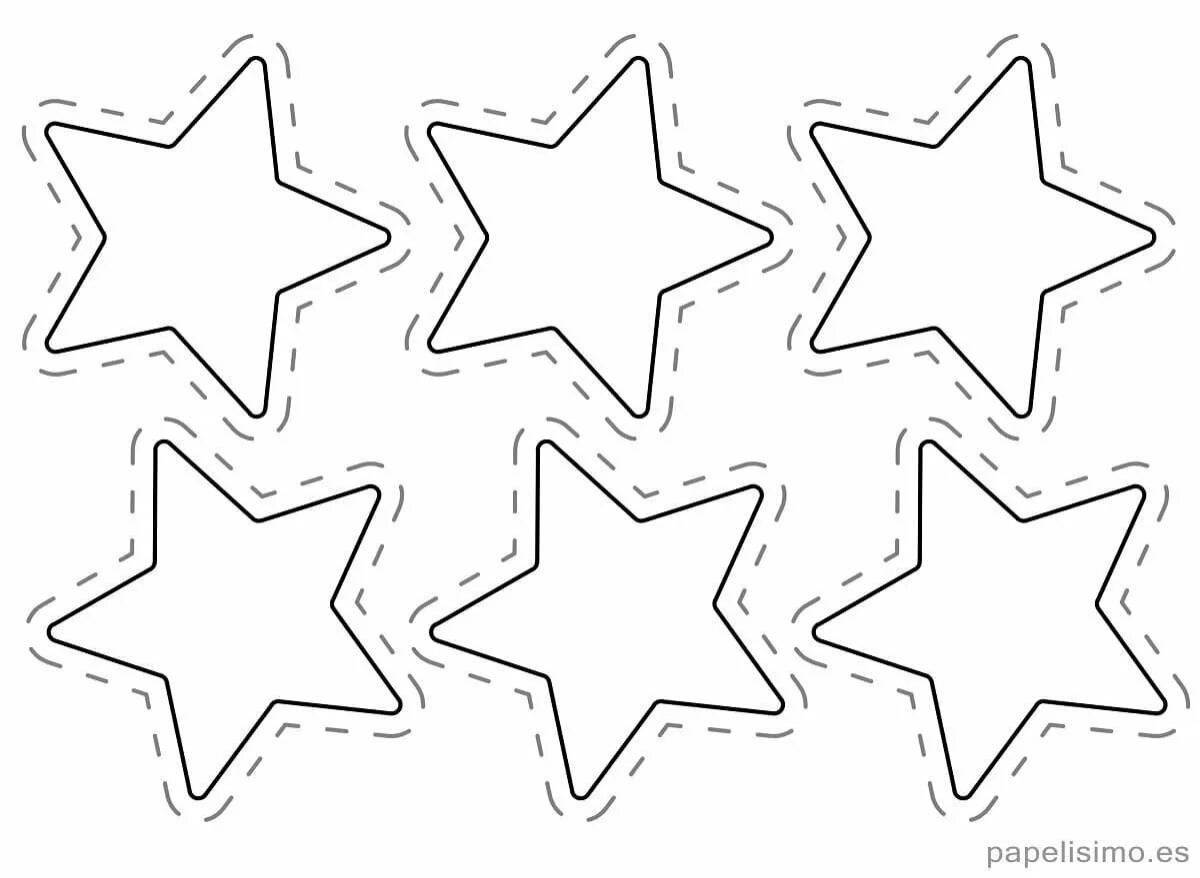 Coloring book twinkling little stars