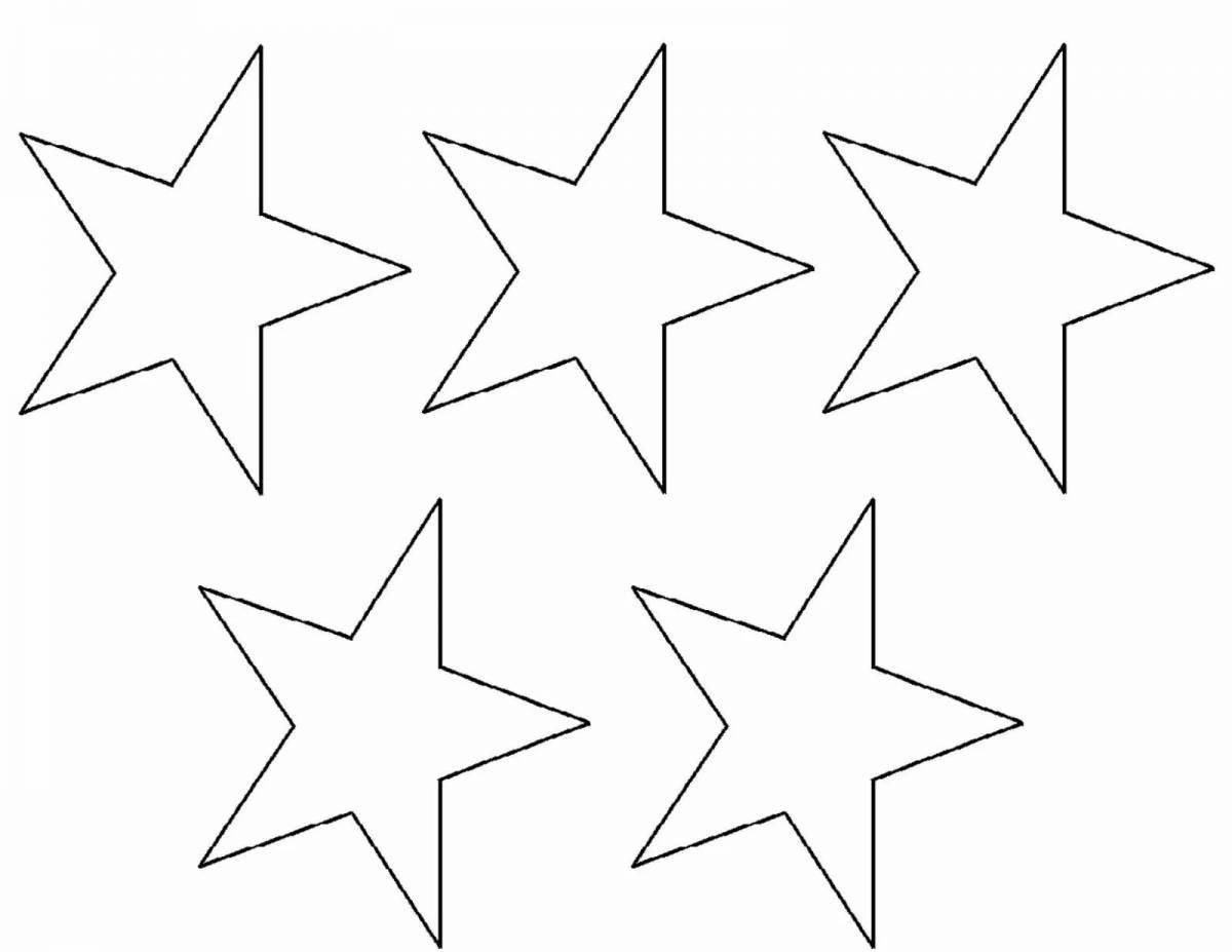 Colouring gorgeous little stars