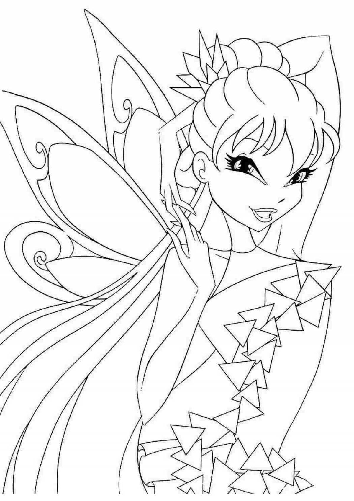 Great tynix winx coloring page