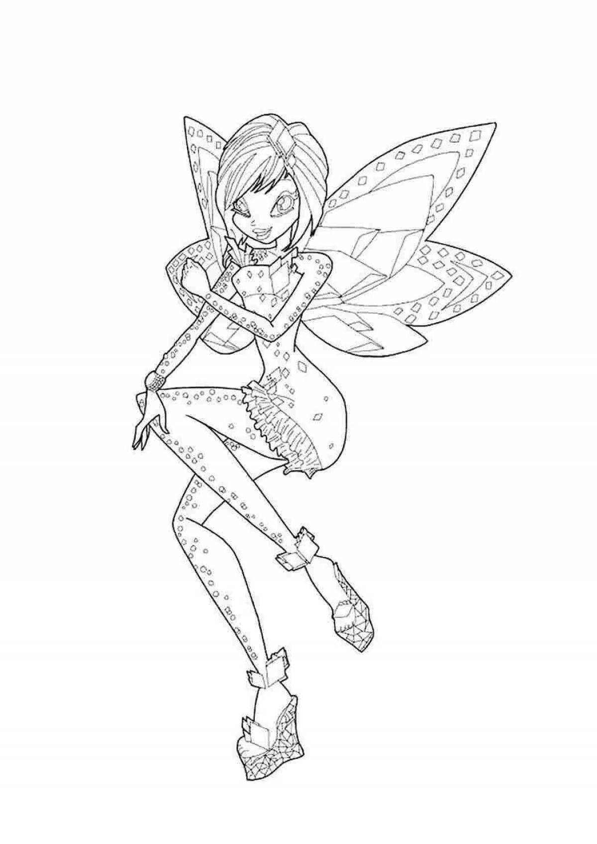 Tynix winx bright coloring page