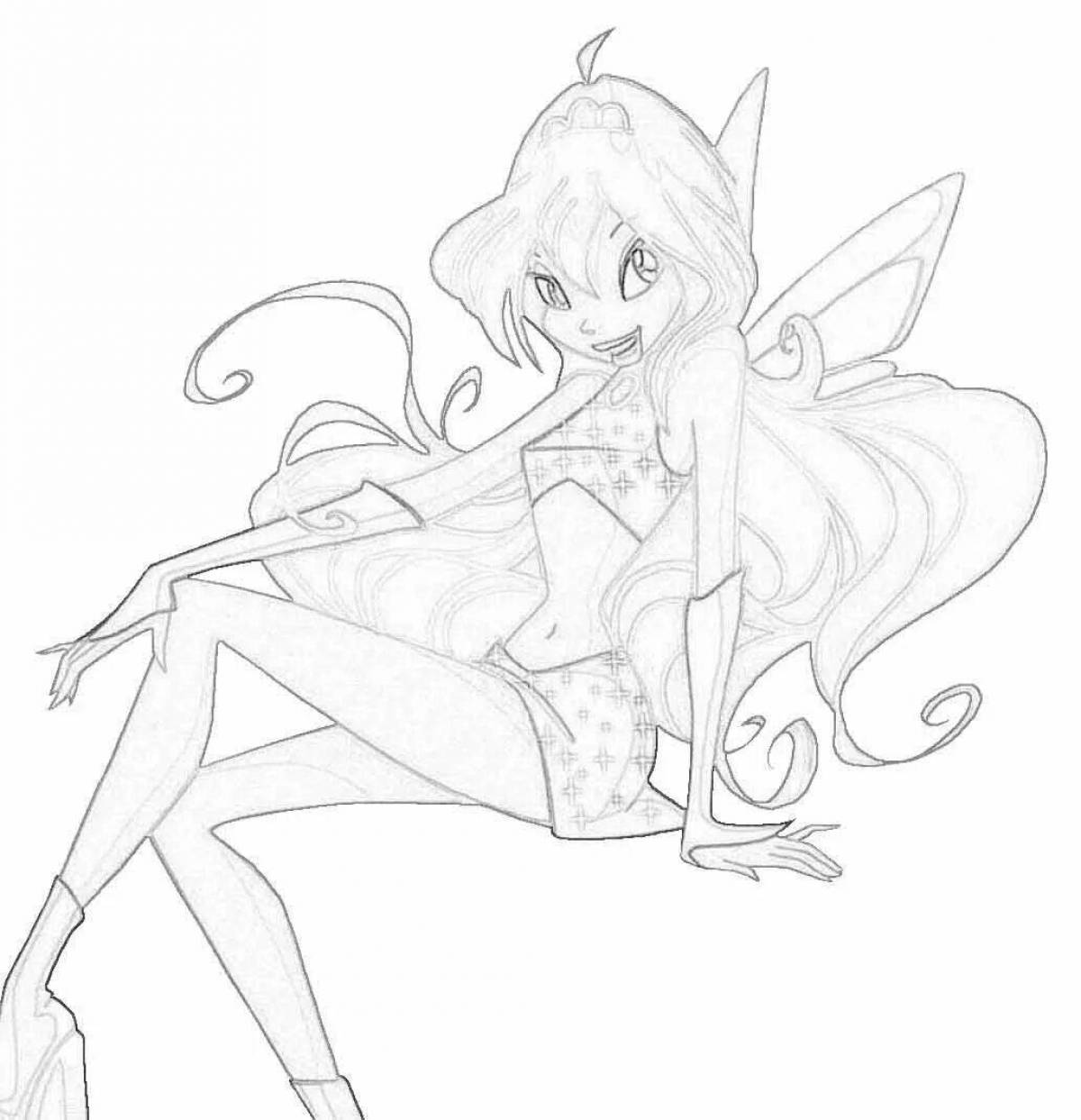 Charming tynix winx coloring book