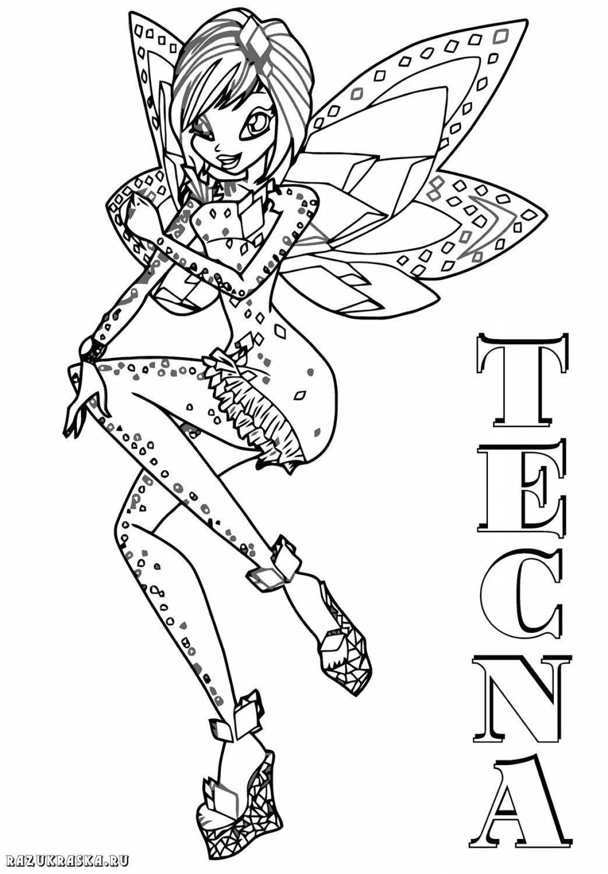 Wonderful Winx Stash coloring book