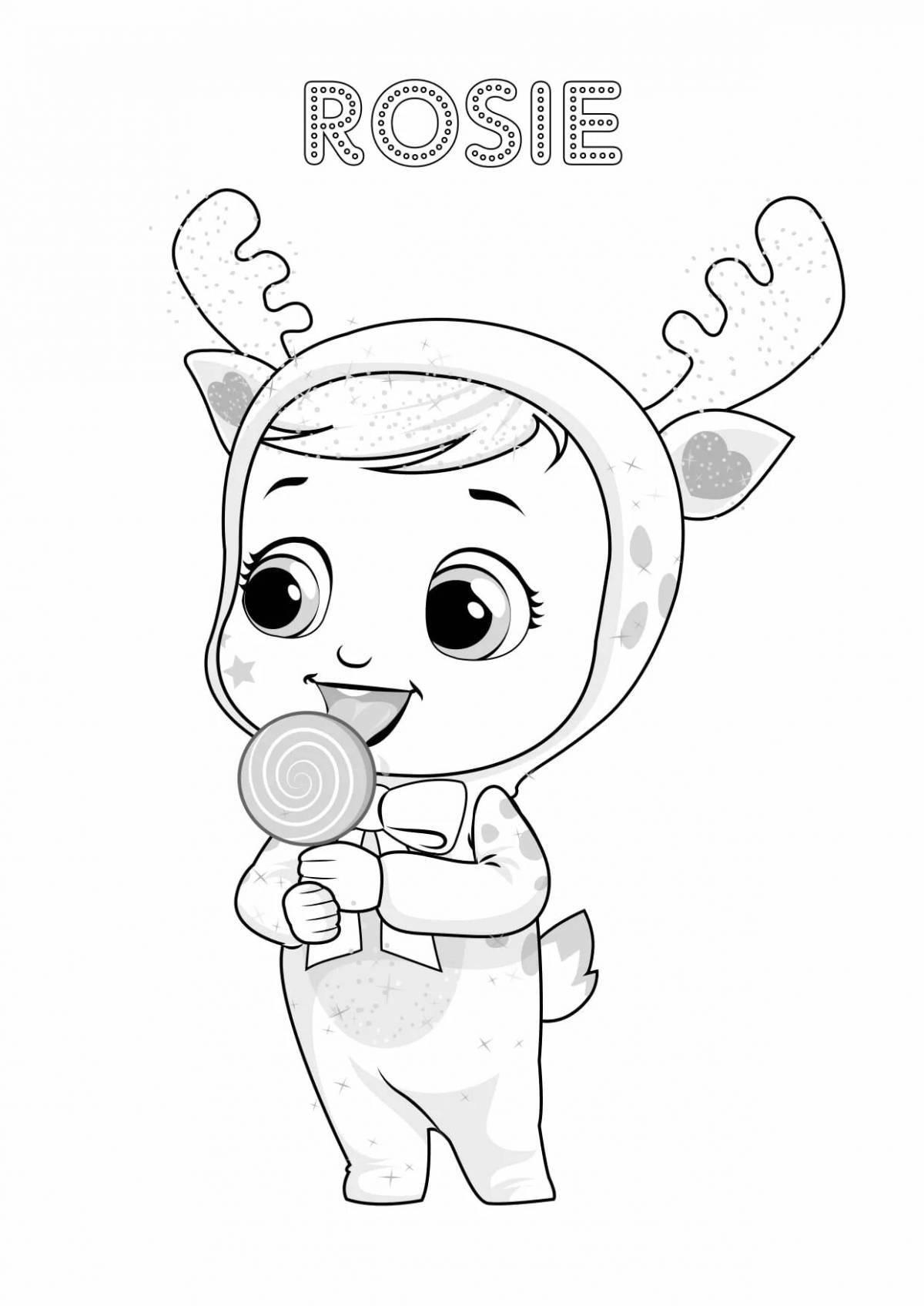 Charon baby sparkling coloring page