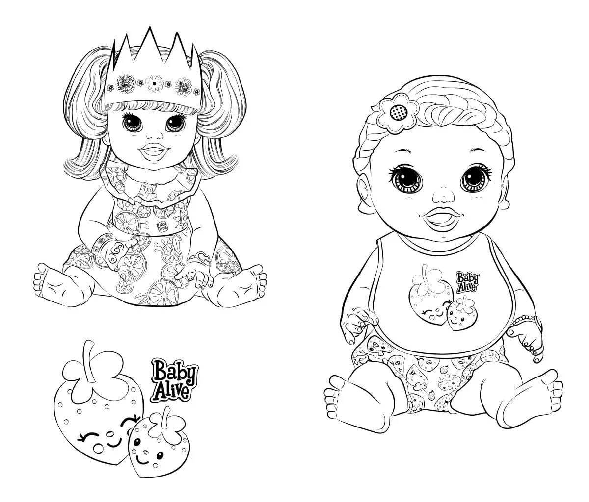 Charon baby coloring page