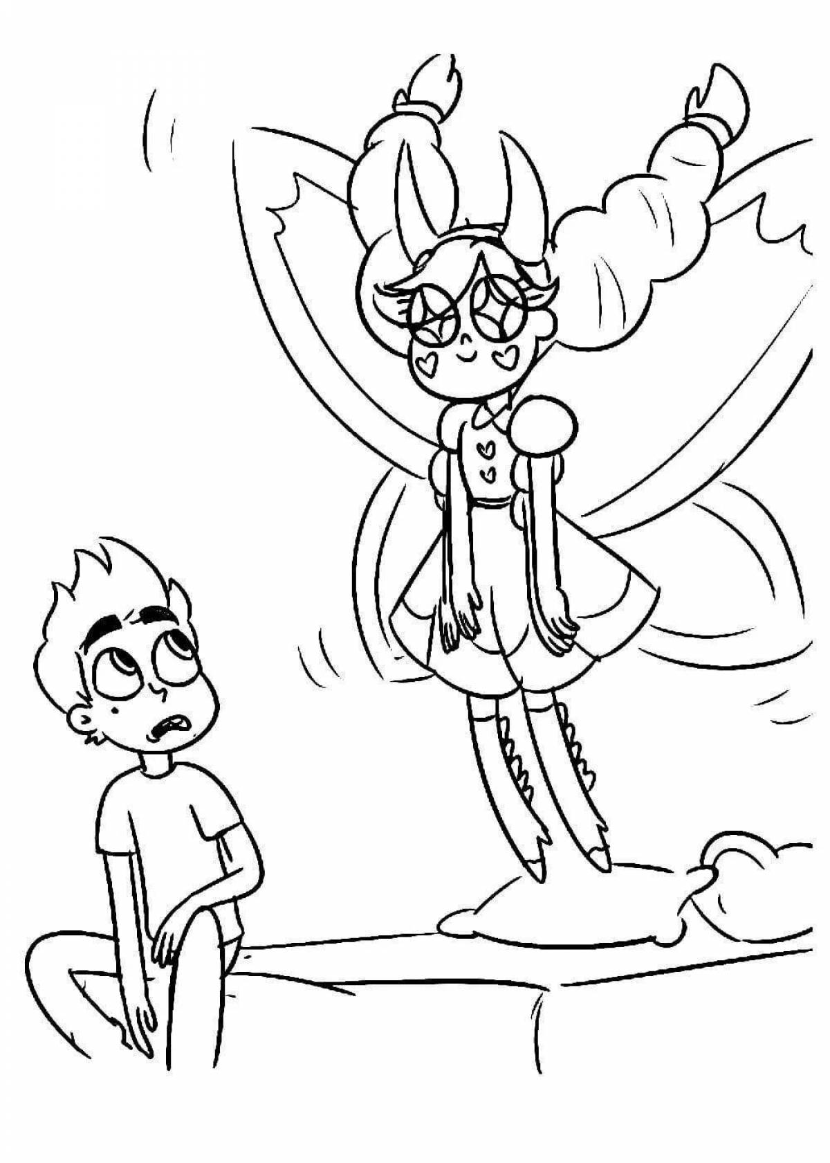 Fun coloring star princess