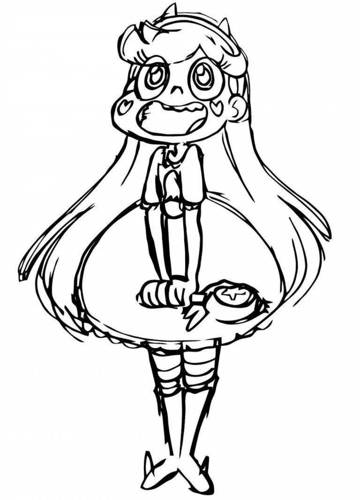 Shine coloring star princess