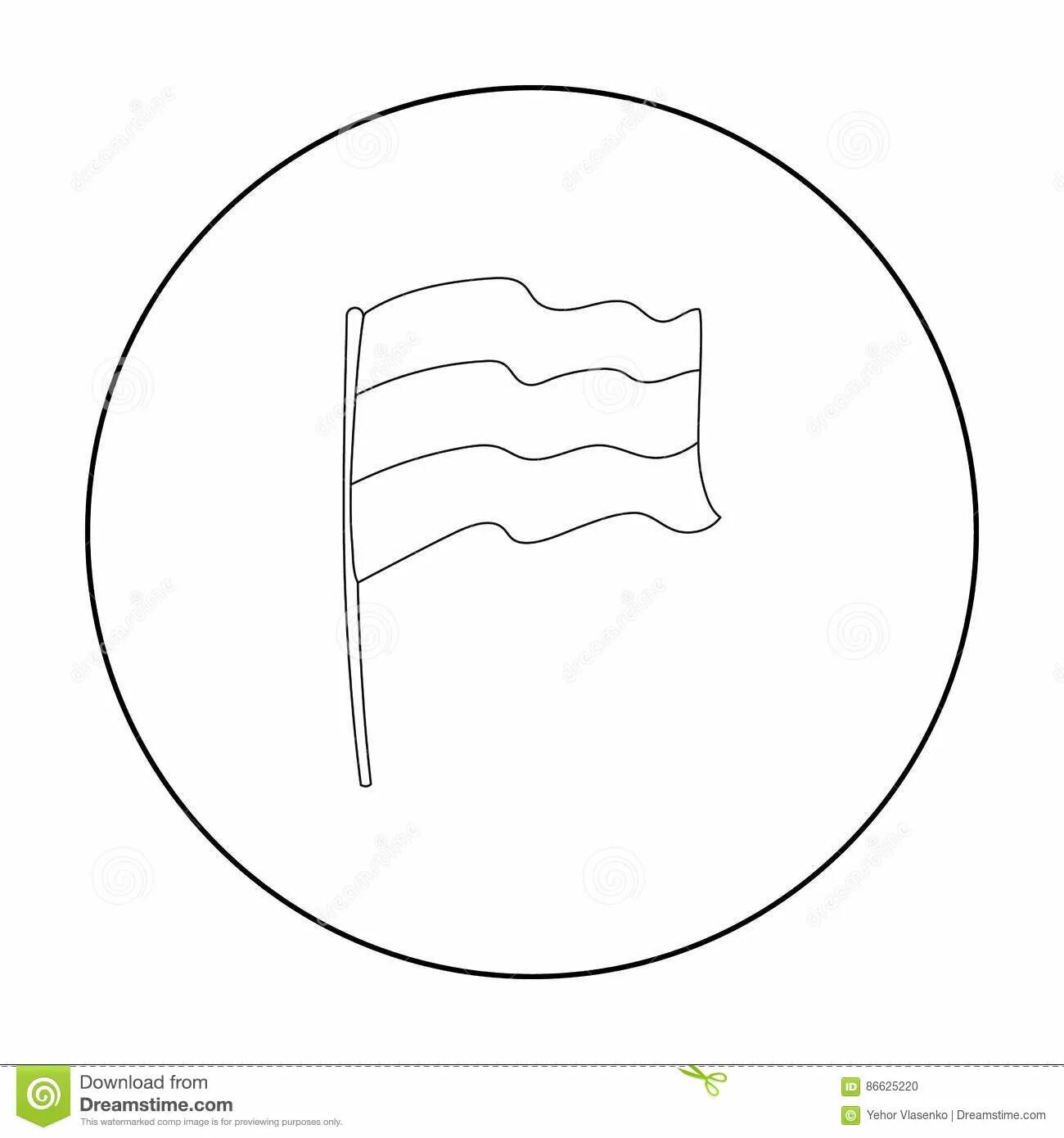 Раскраска сладкий флаг башкортостана