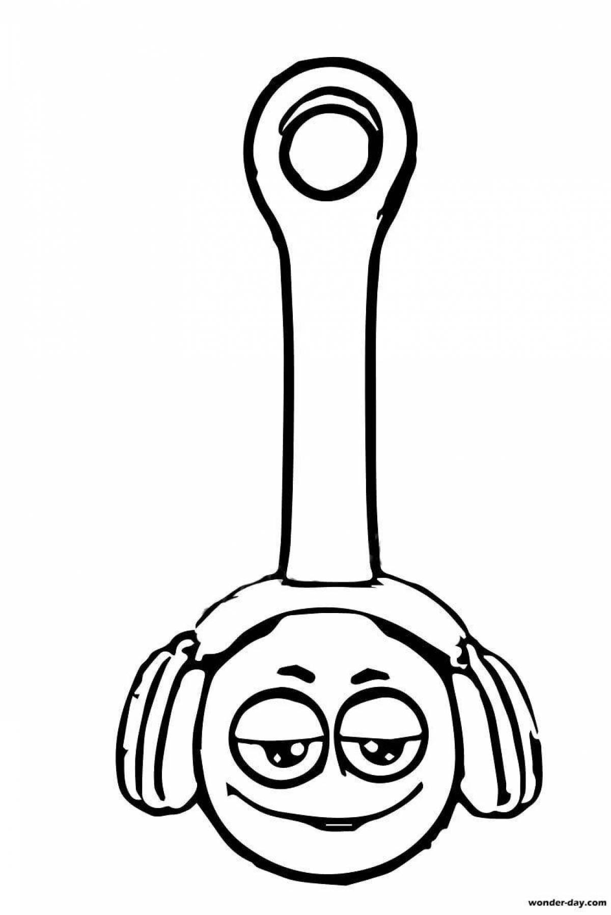 Radiant fasteners 2 coloring page