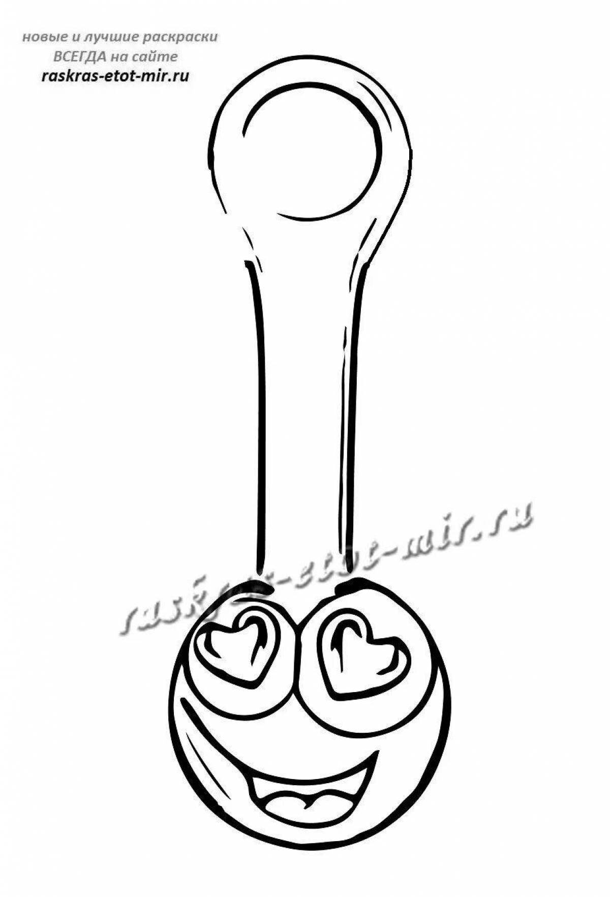 Photo Coloring book sparkling fasteners 2