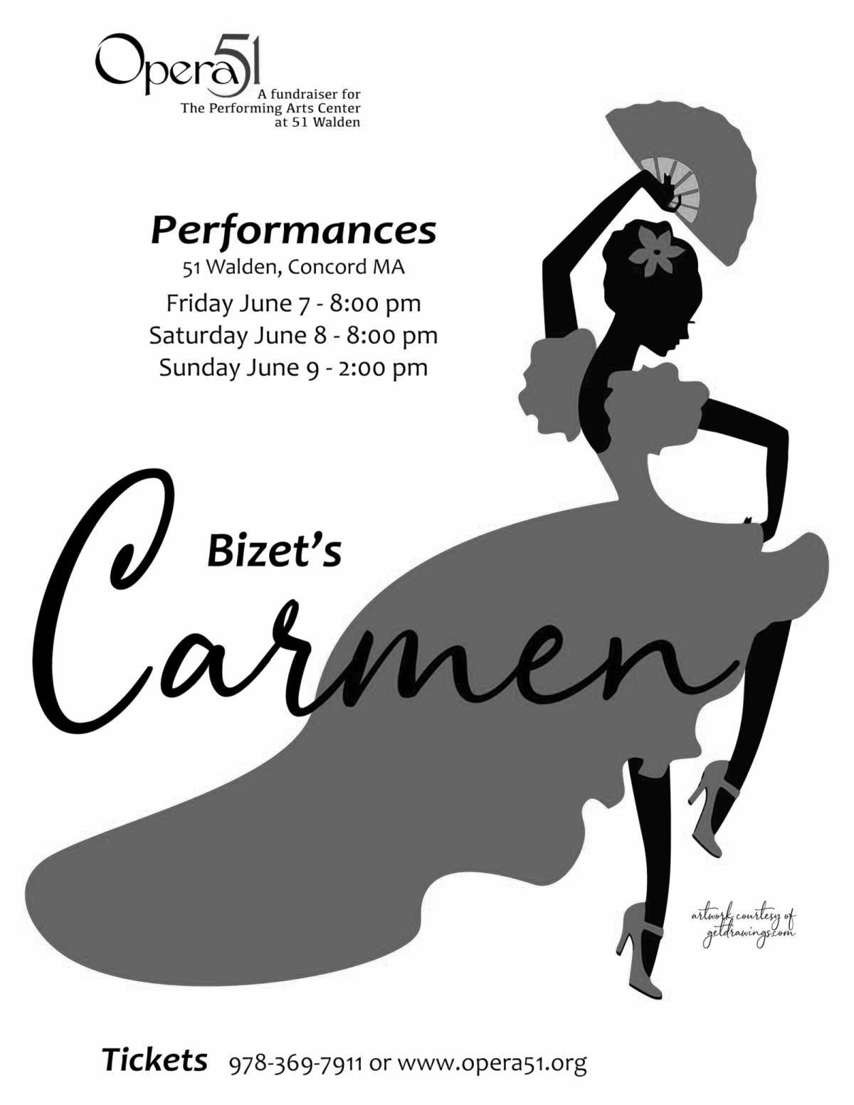 Bold theater poster coloring page