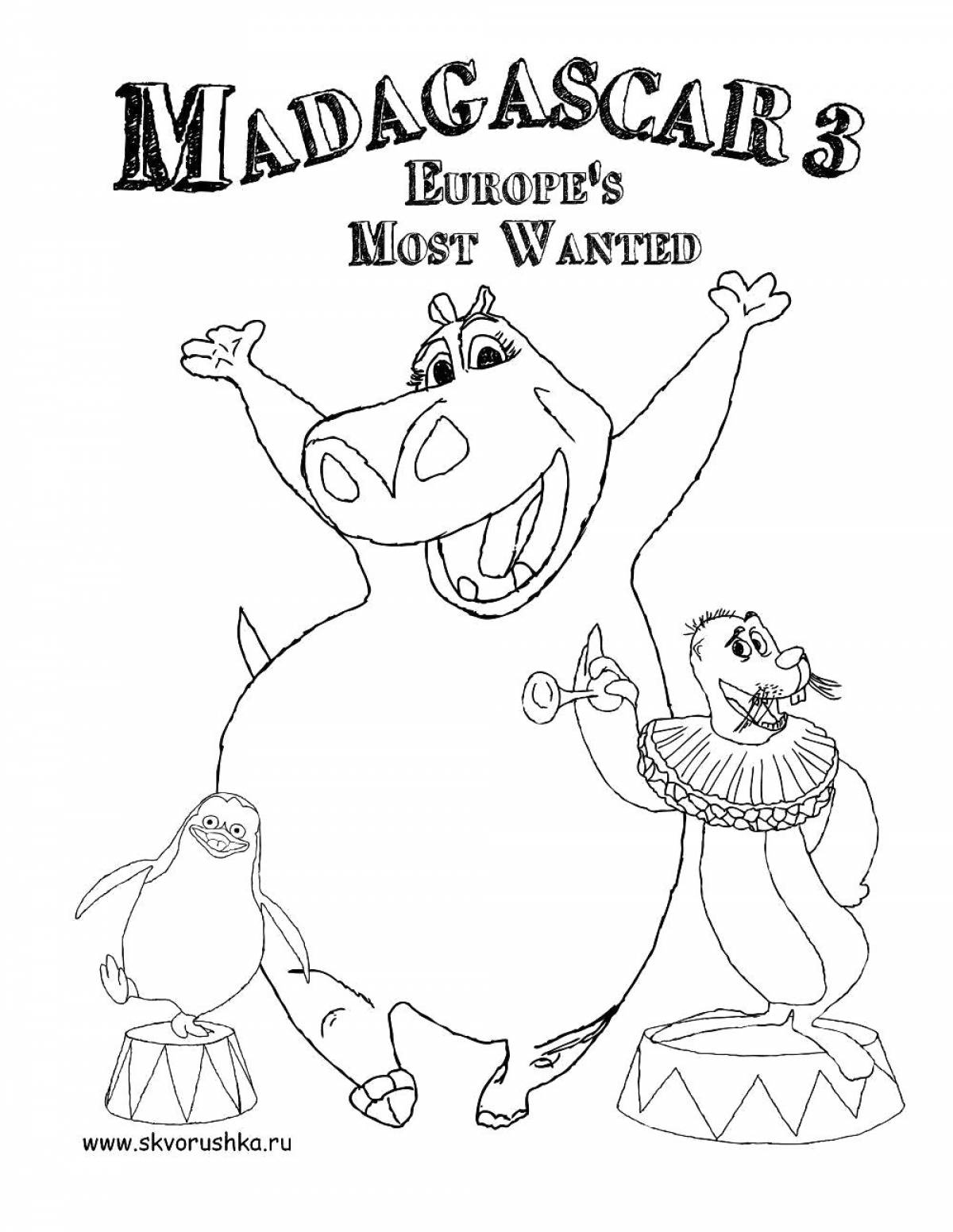 Unique theater poster coloring page
