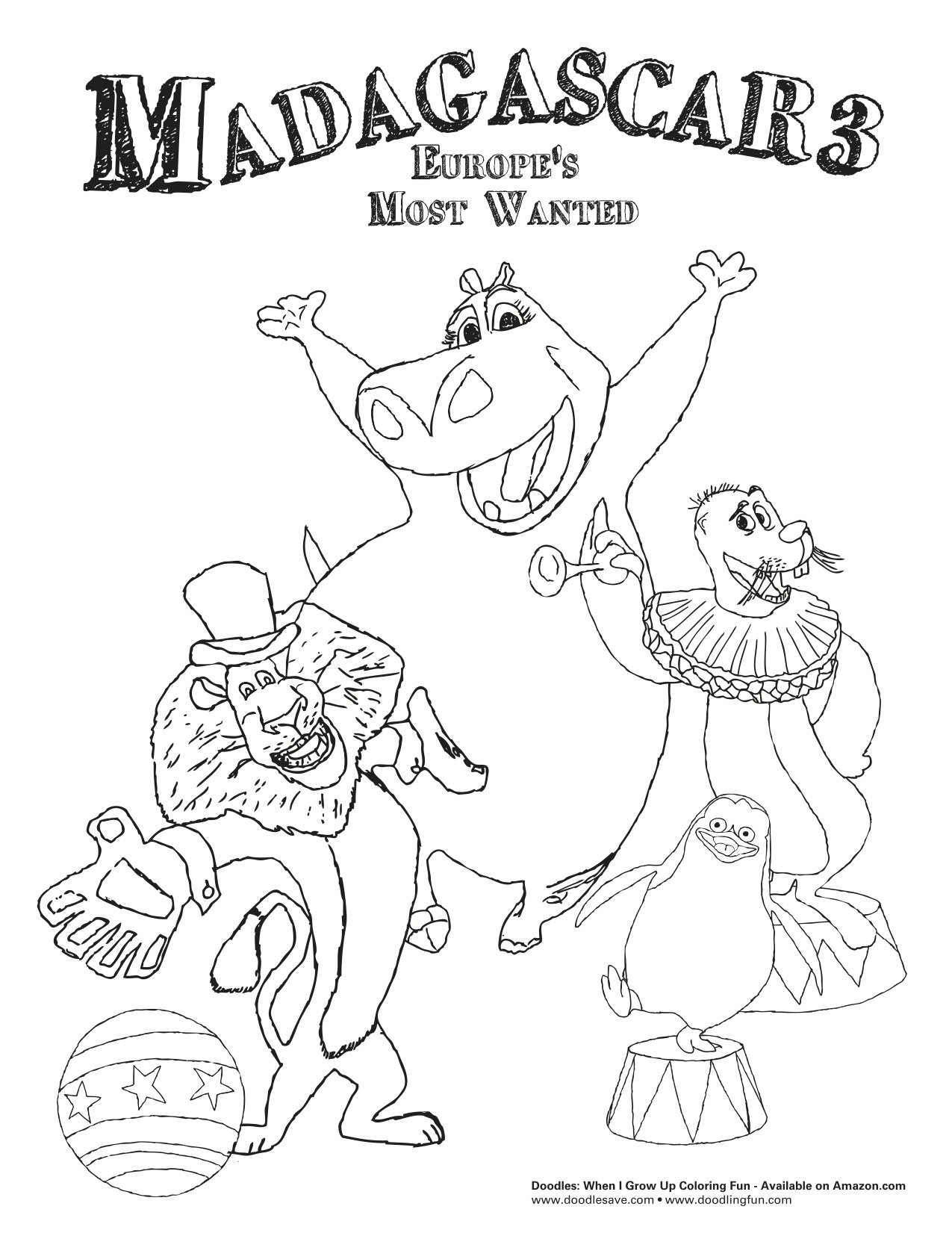 Humorous theater poster coloring book