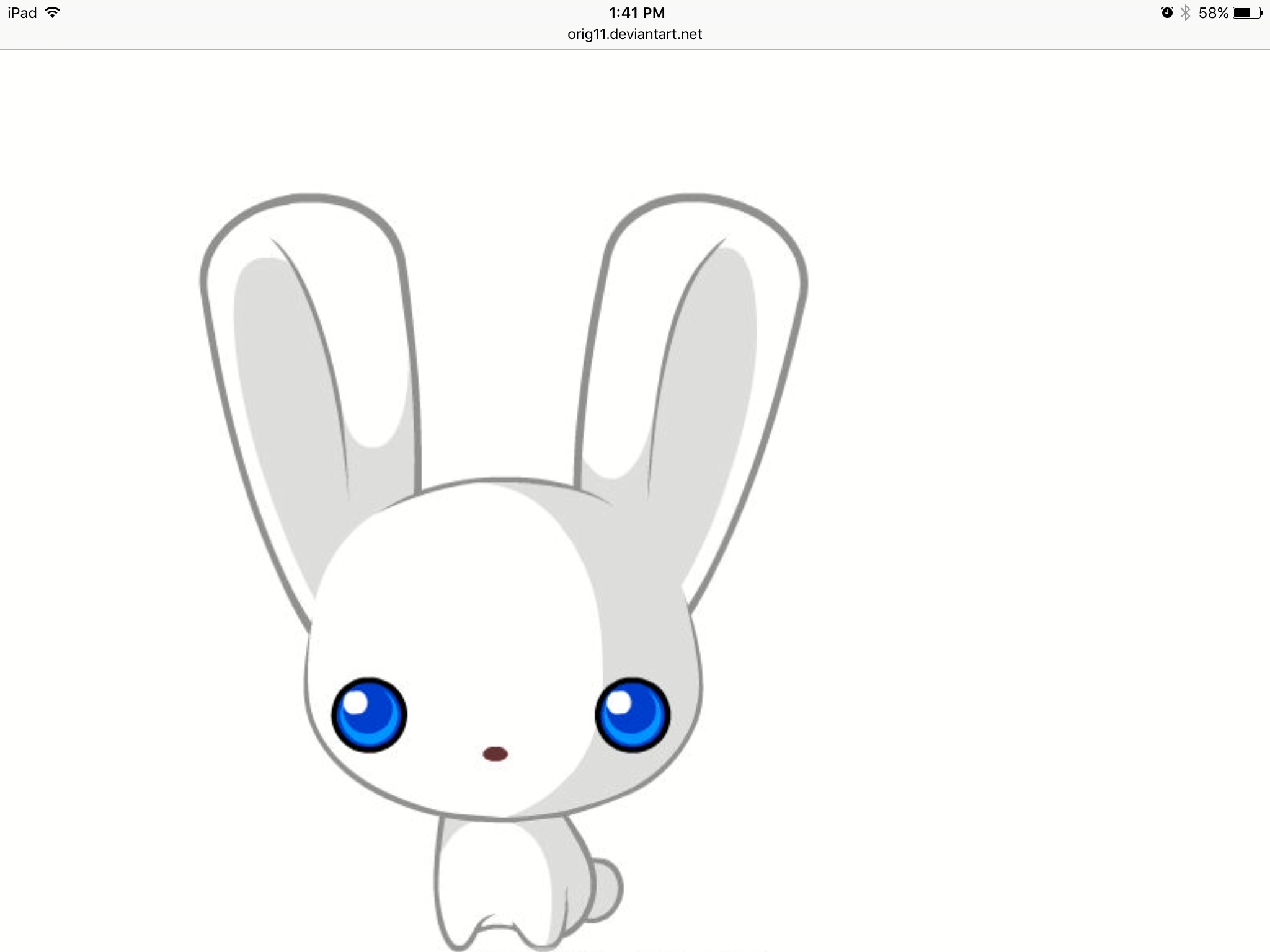 Юмористическая раскраска кролик аниме