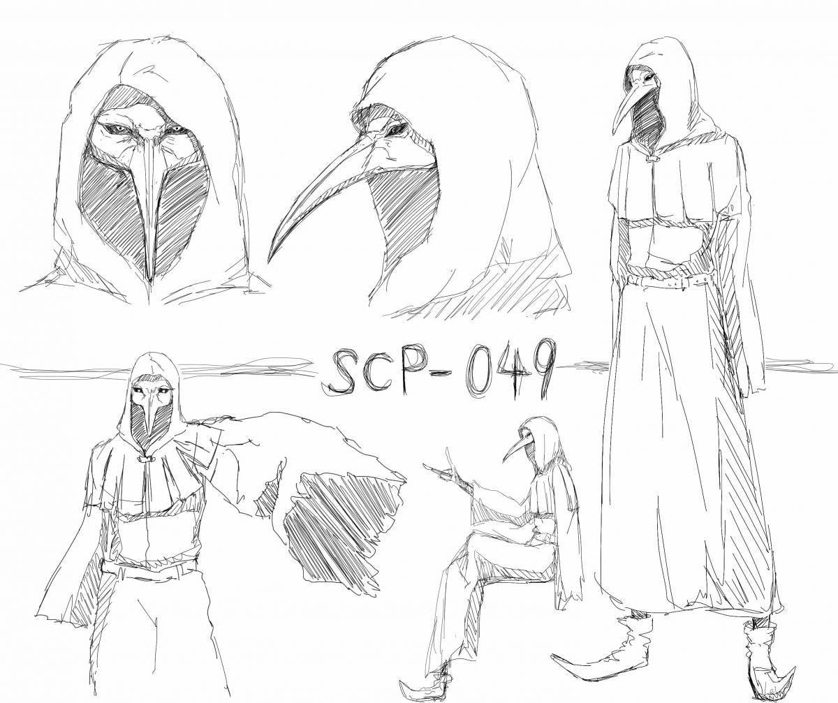 Волшебная раскраска scp 096