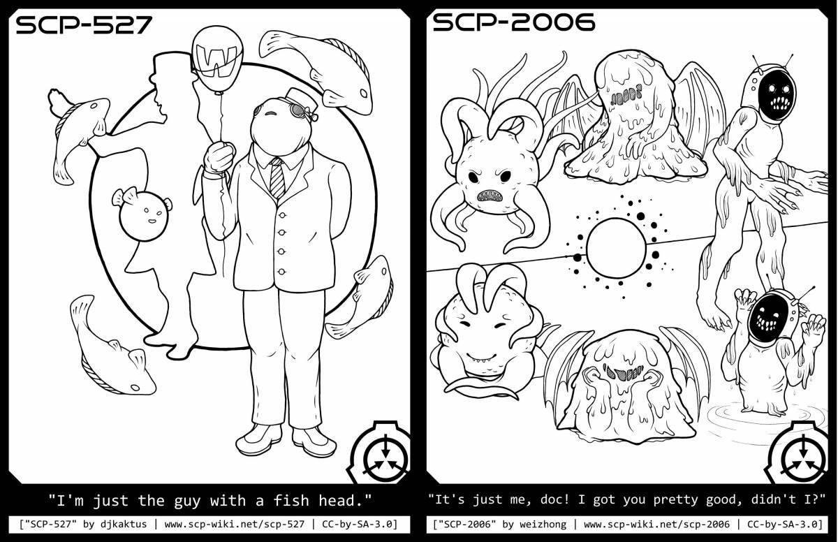 Amazing coloring page scp 096