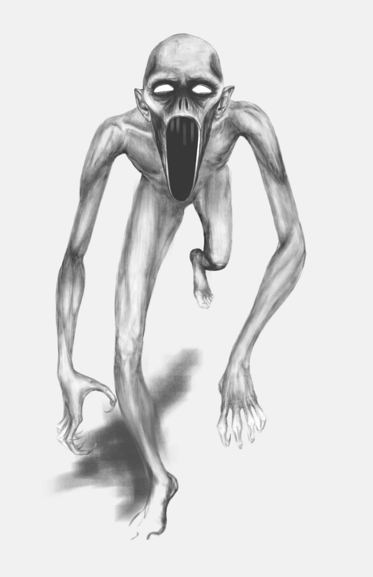 Mysterious scp 096 coloring