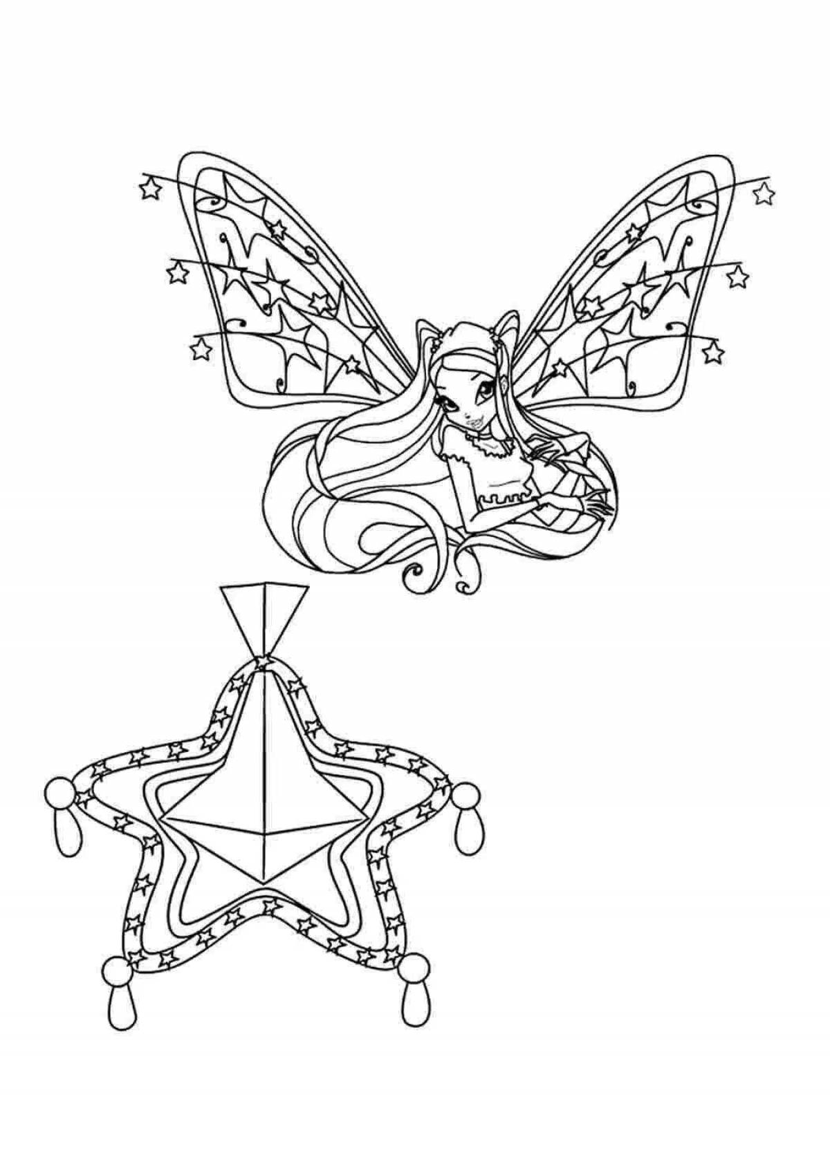 Enchantix bloom coloring page of magnificence