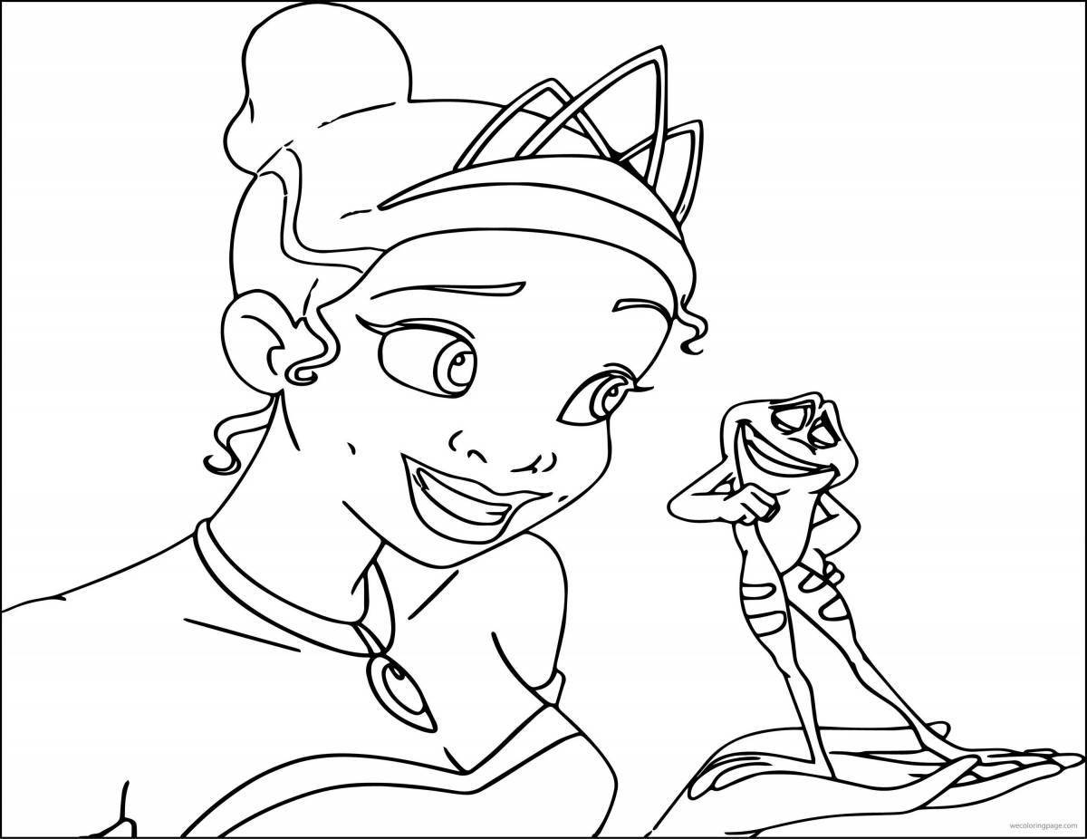 Princess shining diana coloring page
