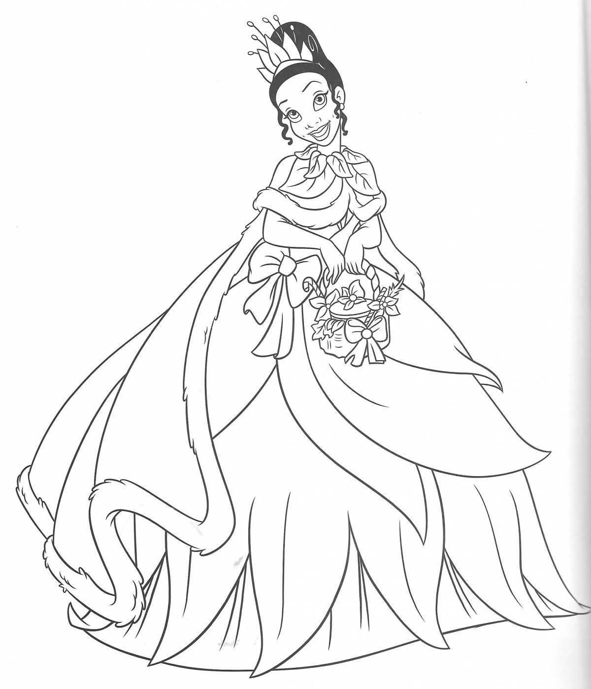 Charming diana princess coloring book