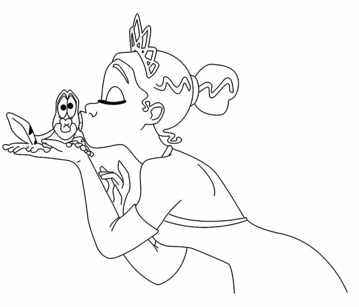 Восхитительная страница раскраски принцессы дианы