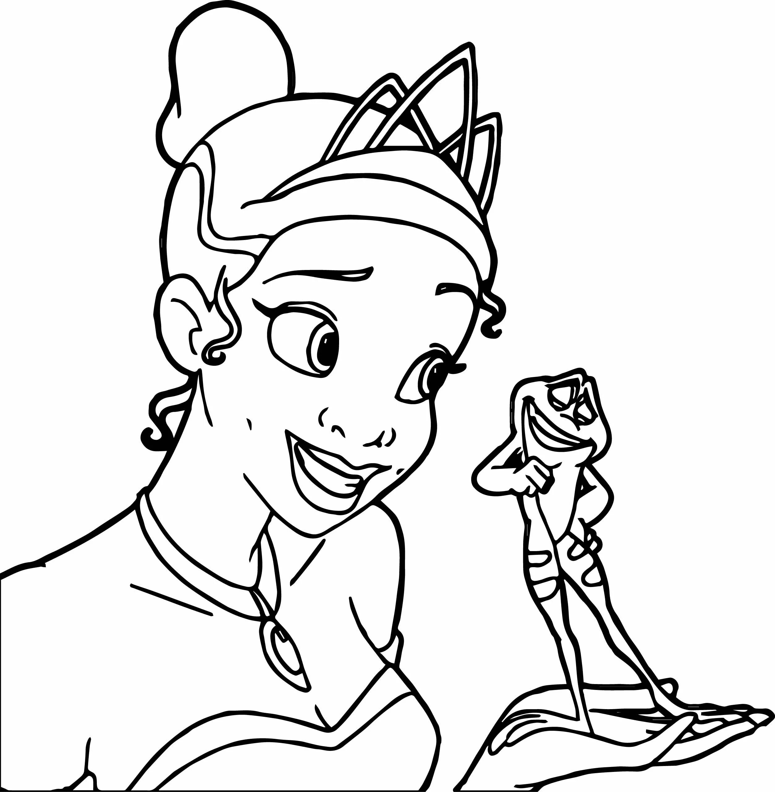 Exuberant diana princess coloring page