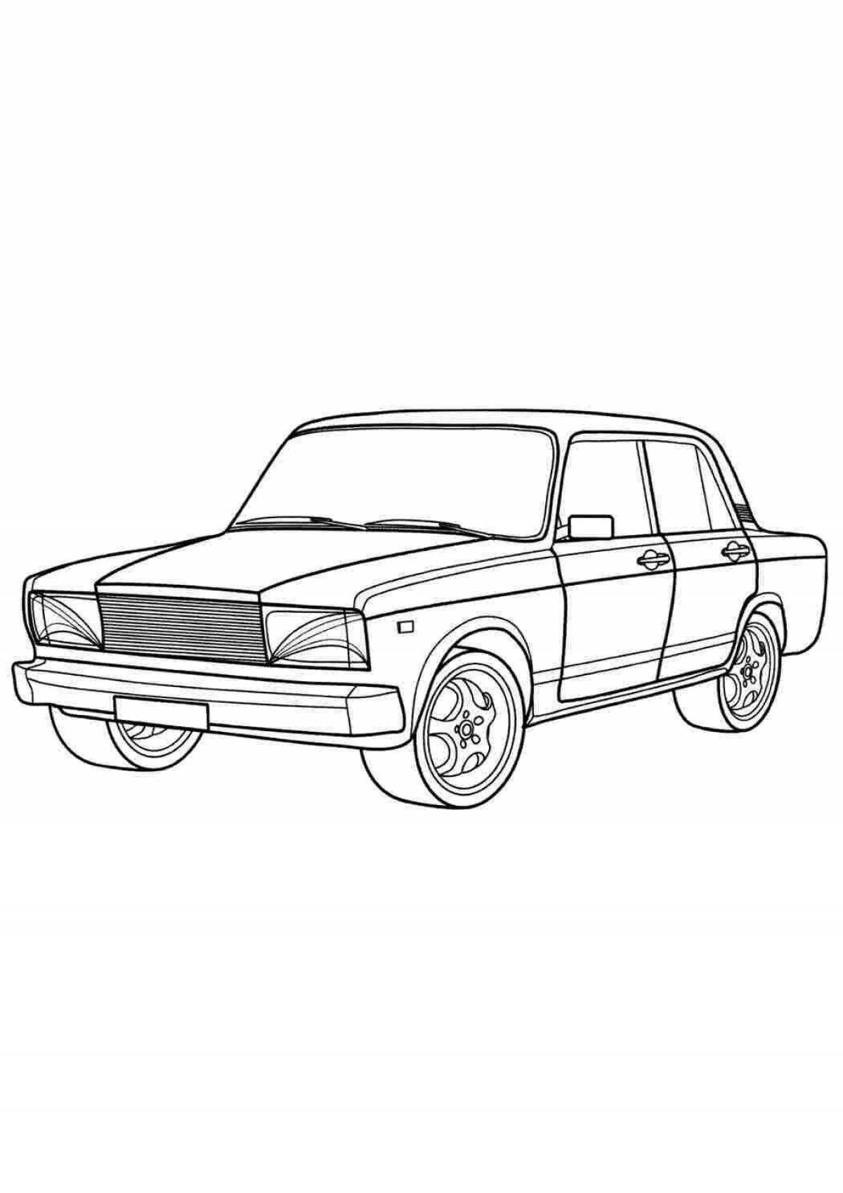 Grand zhiguli tuned coloring pages