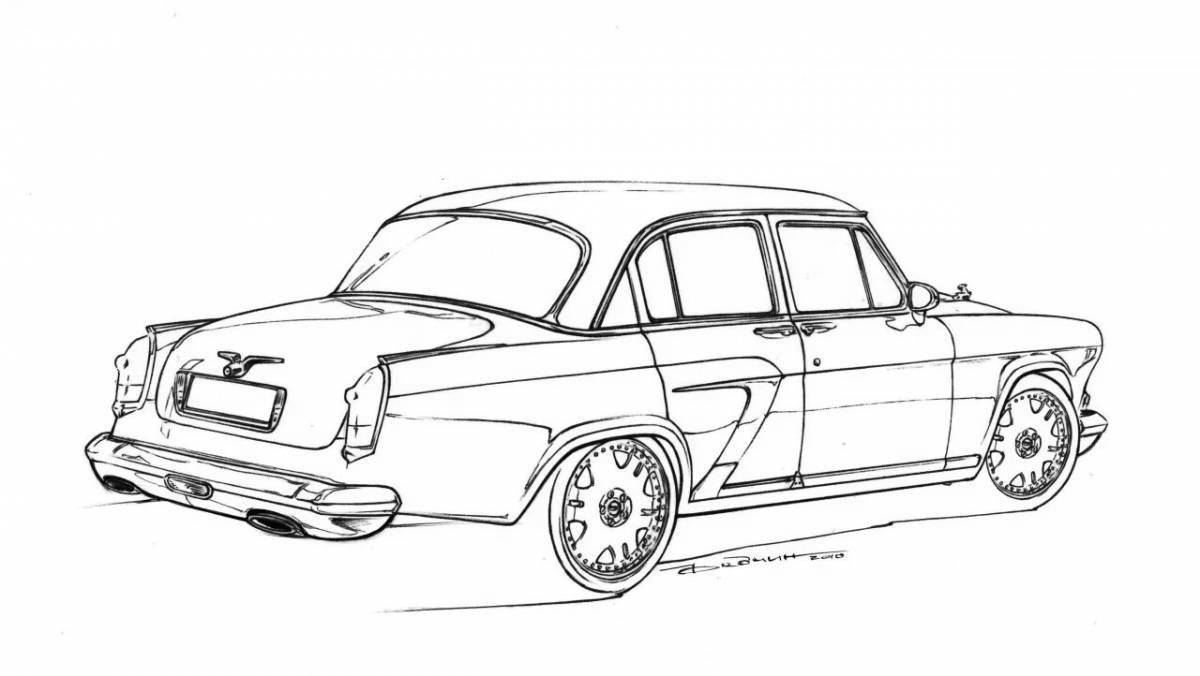 Glorious Zhiguli tuned coloring pages
