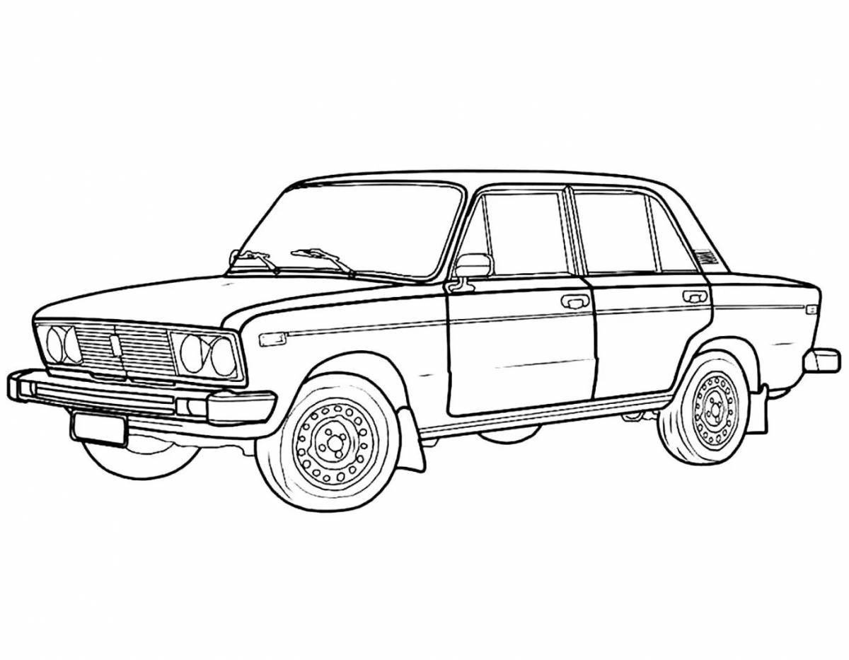 Fancy Zhiguli tuned coloring pages
