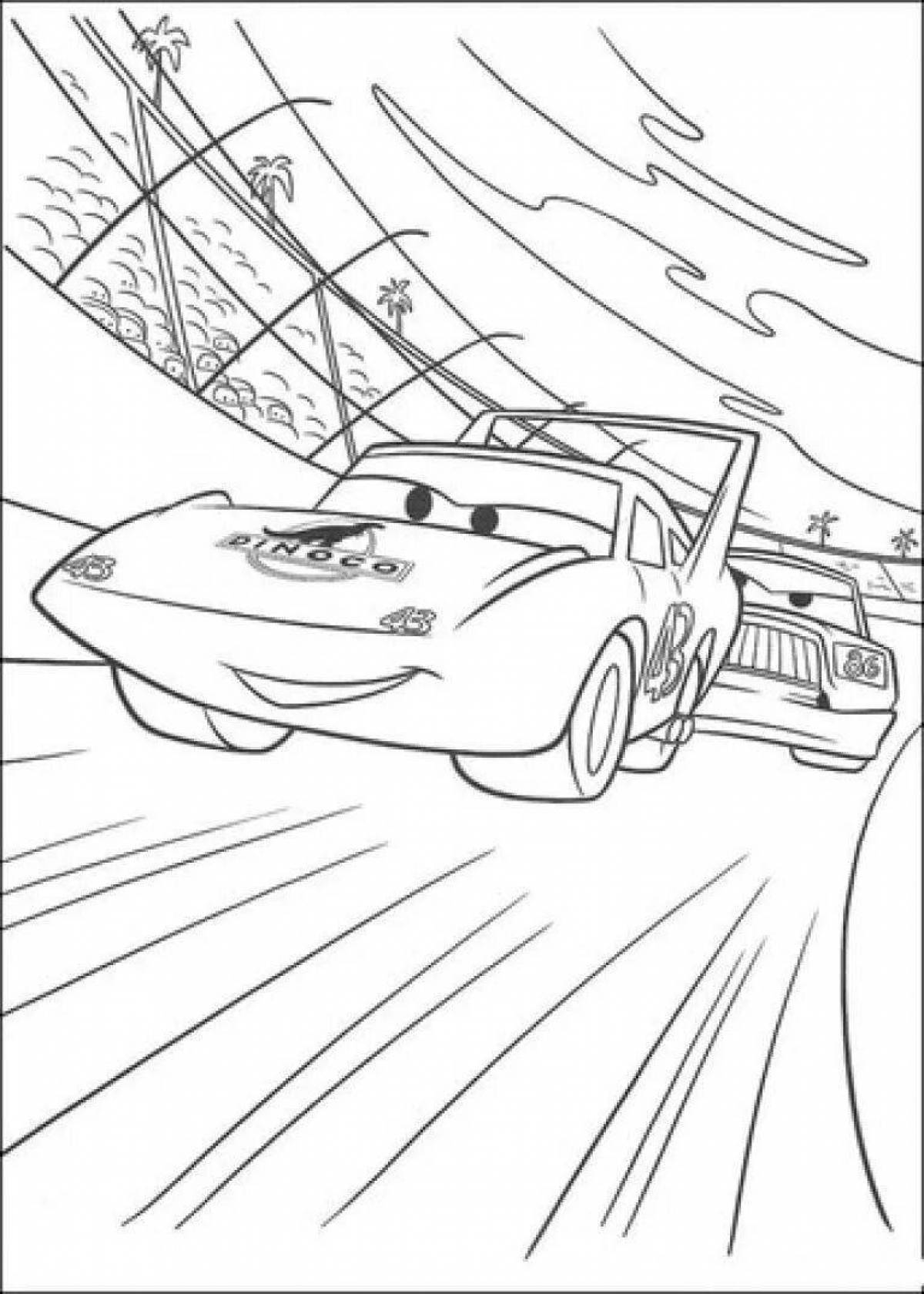 Lovely frank cars coloring page