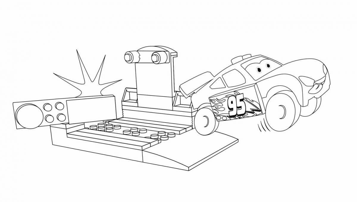 Frank's adorable cars coloring book